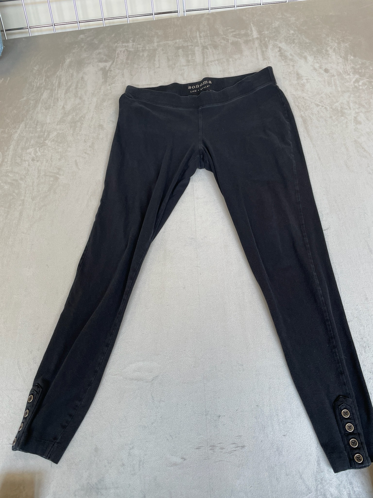 Sonoma Black Stretch Knit Leggings