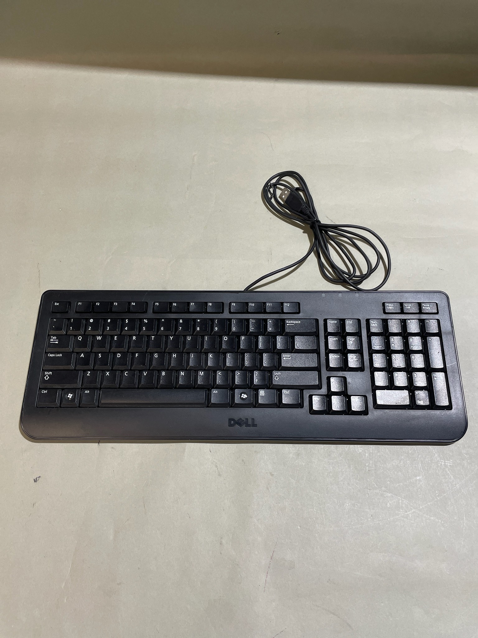 Dell Black Wired USB Keyboard Size Full-Size