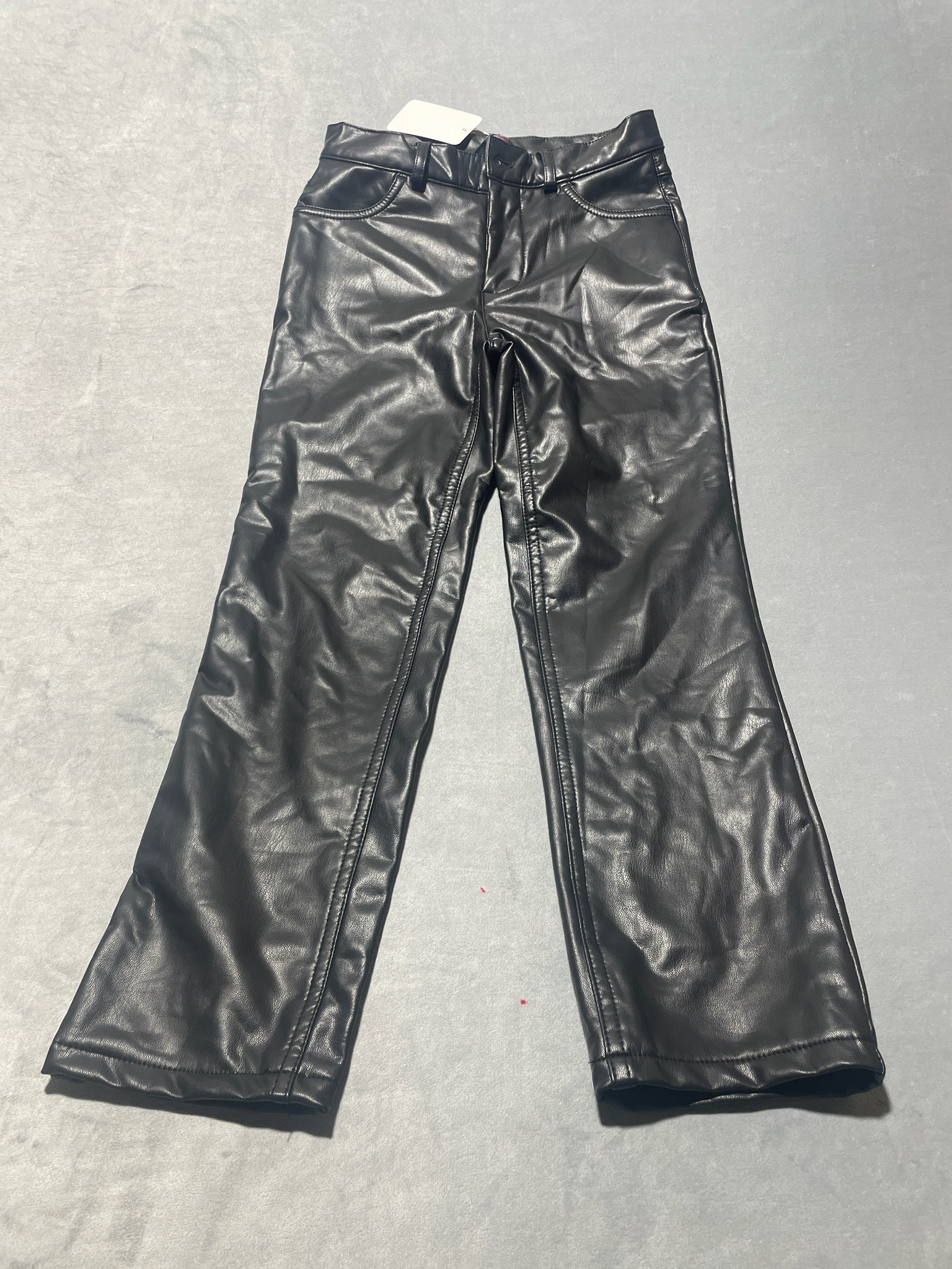Victory Heart Black Faux Leather Pants Size Size 8