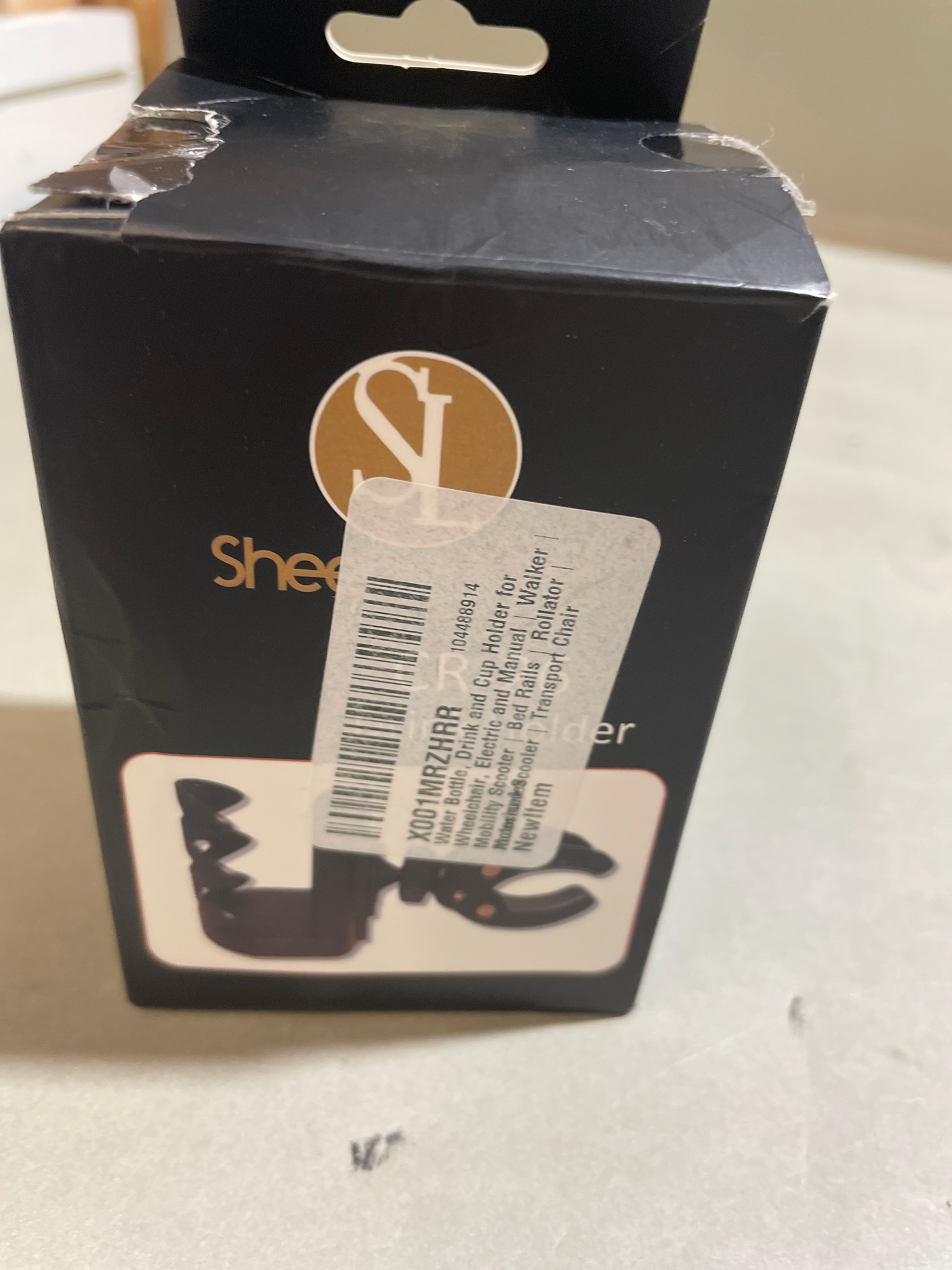 Shee Black Clamp Mount Cup Holder