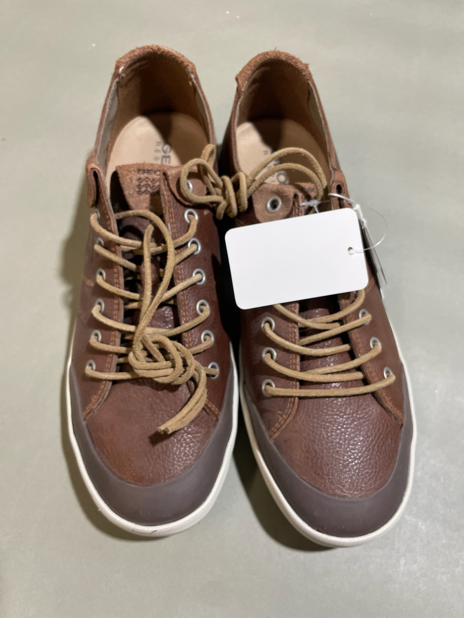 Geox Brown Low-Top Sneakers