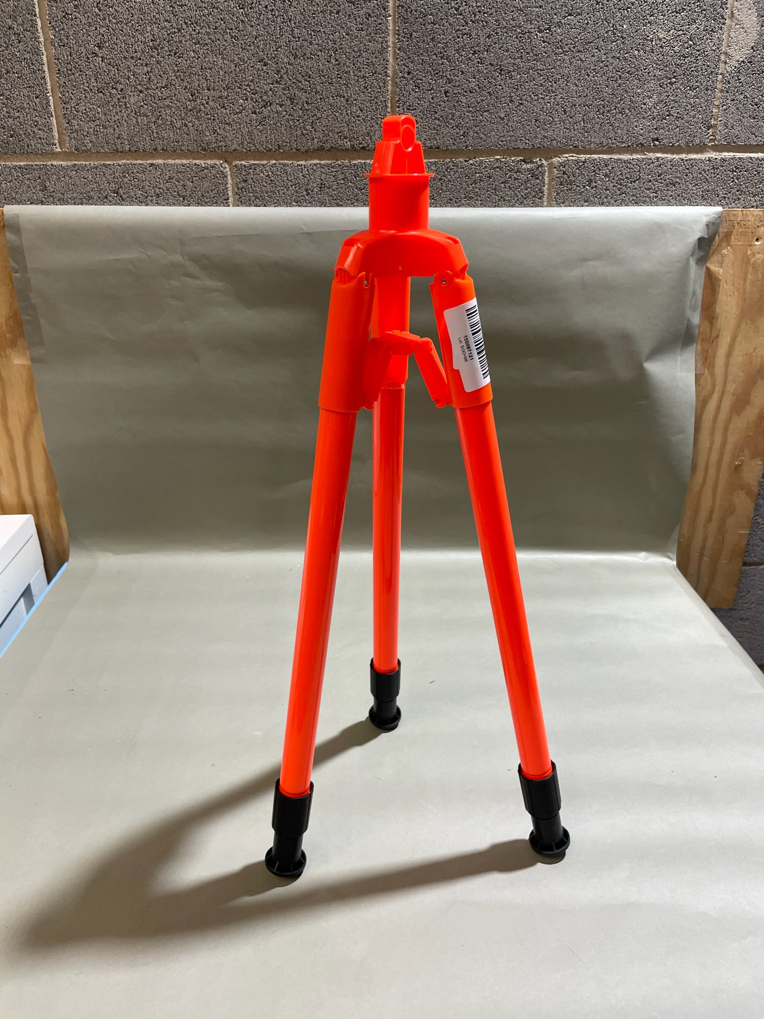 Fluorescent Orange Plastic Tripod Stand