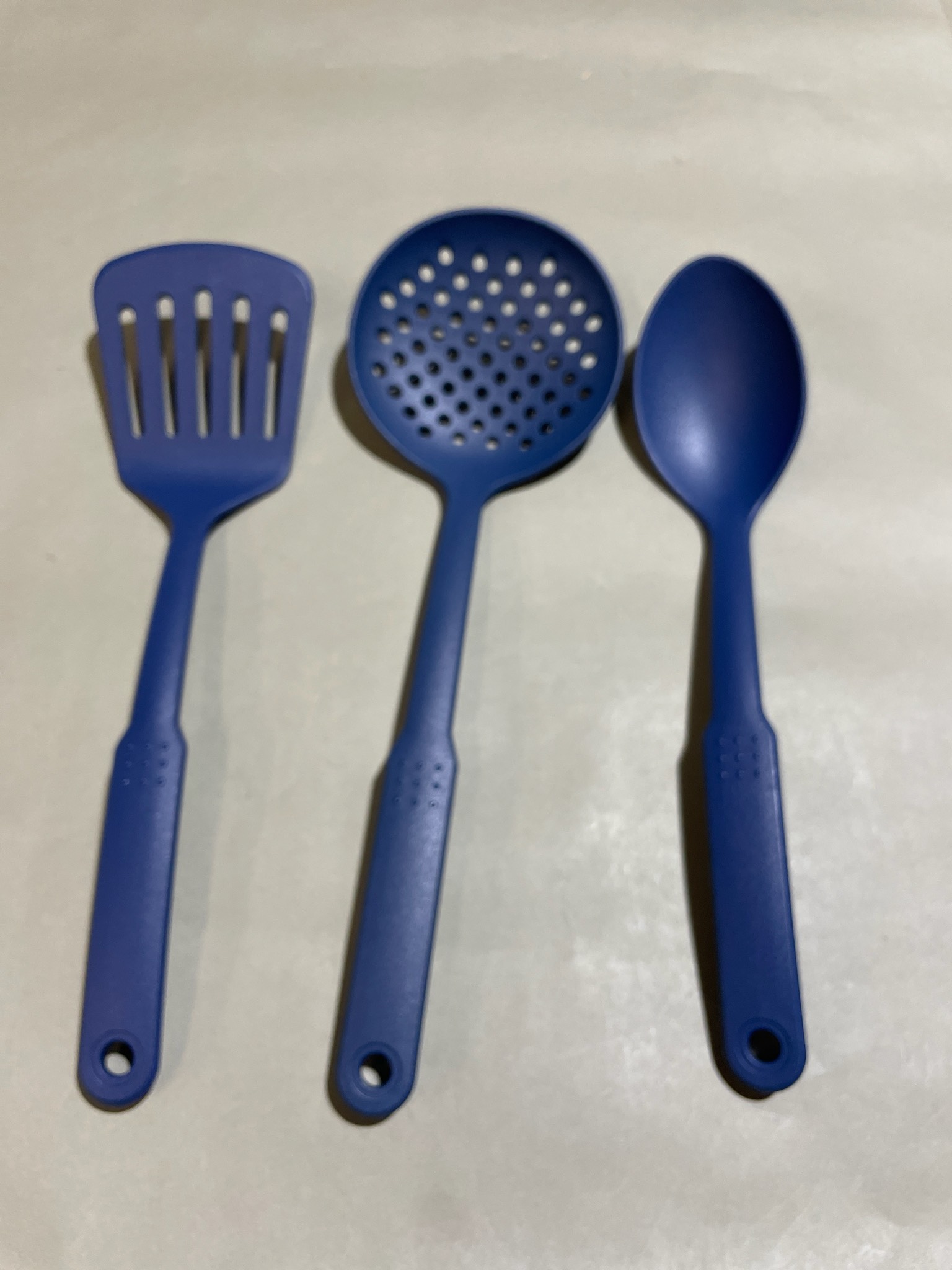 Dark Blue 3-Piece Utensil Set