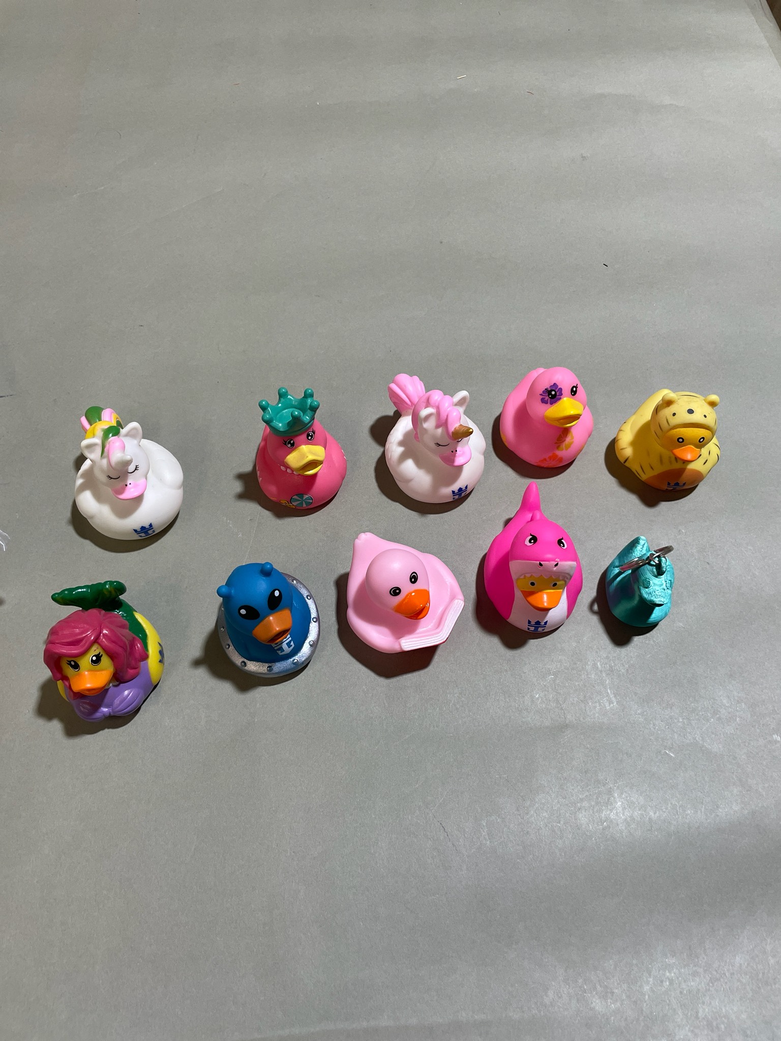 Royal Caribbean Assorted Color Novelty Rubber Duck Set