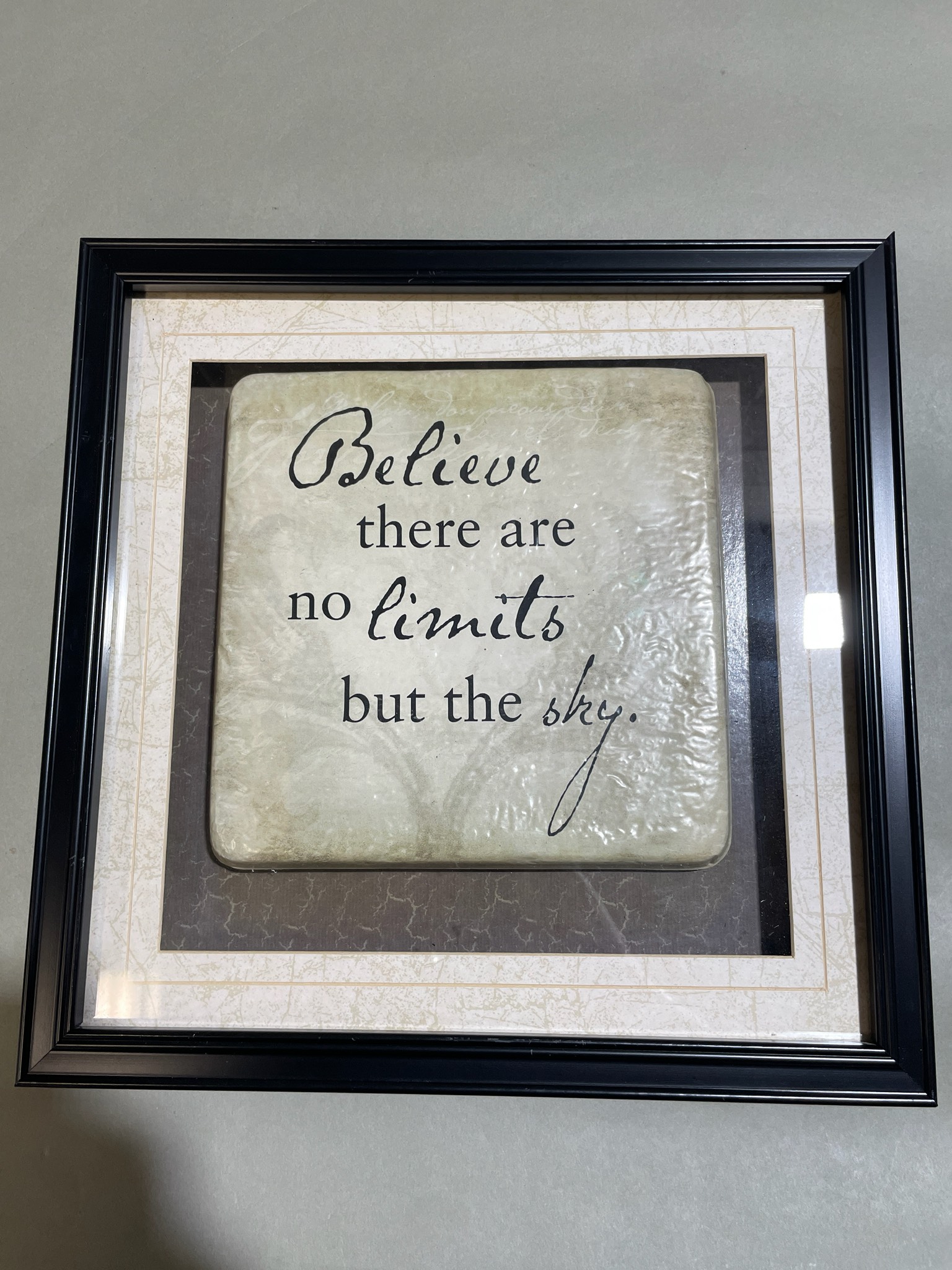 INTERIORS DESIGN. Black Matted Framed Wall Art Size 10in x 10in