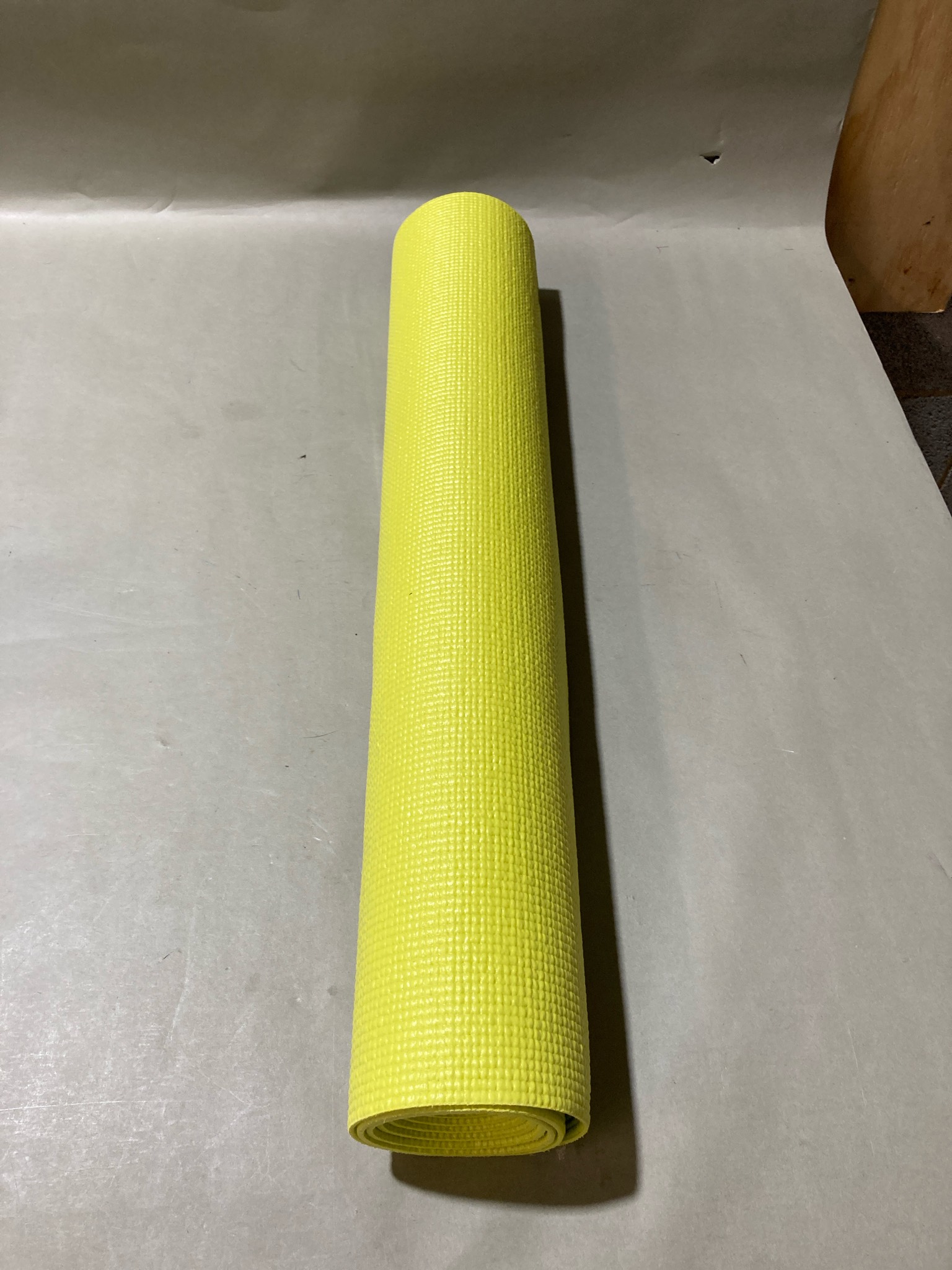 Yellow Textured Foam Yoga Mat