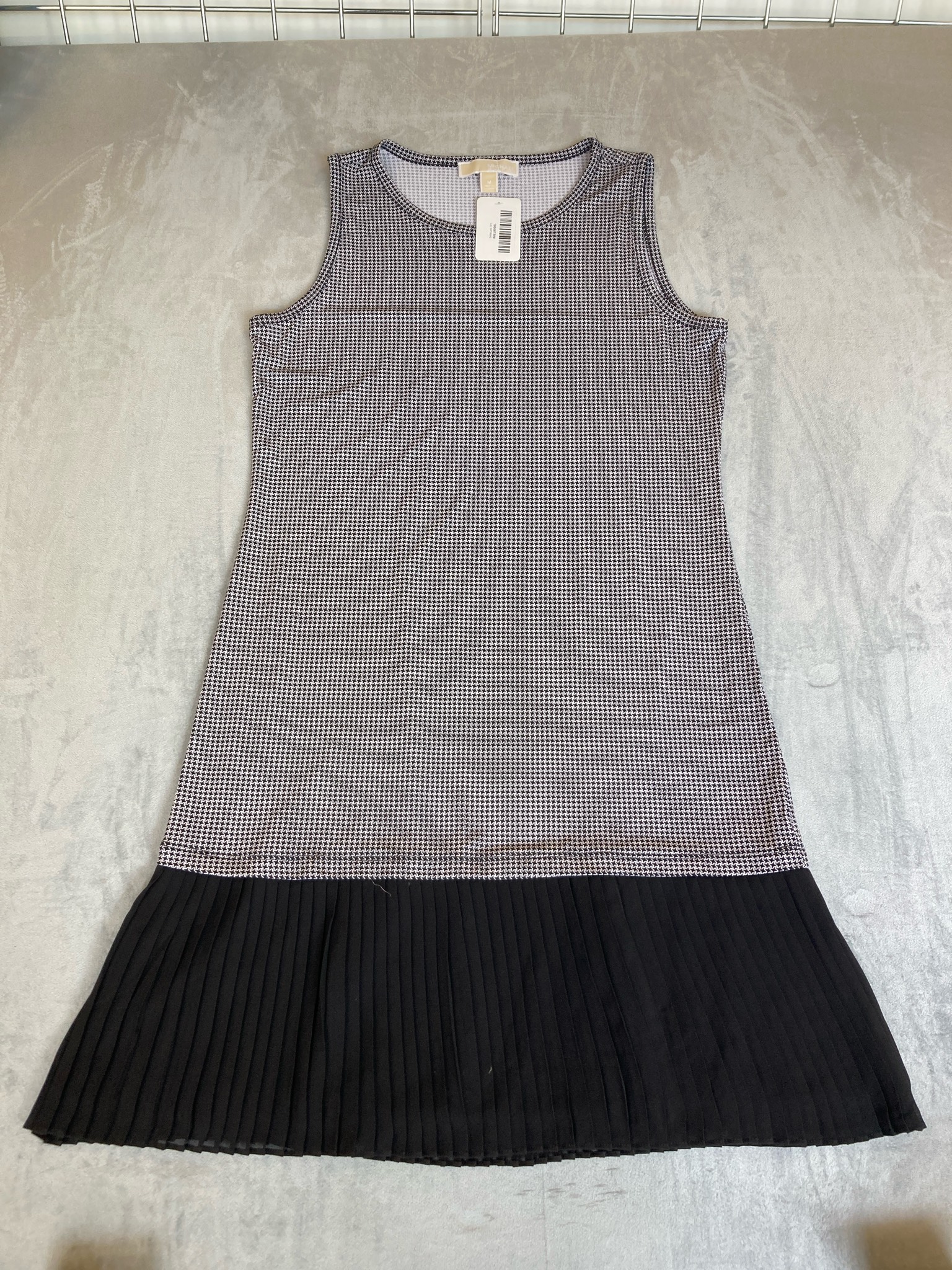 Michael Michael Kors Black White Geometric Knit Dress Size M