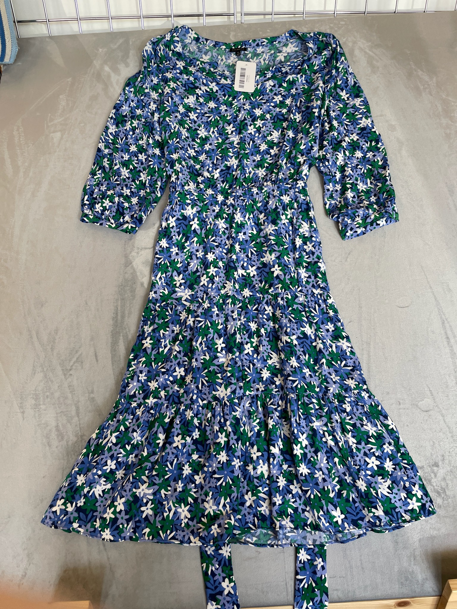 Talbots Blue Floral Dress Size Size 16