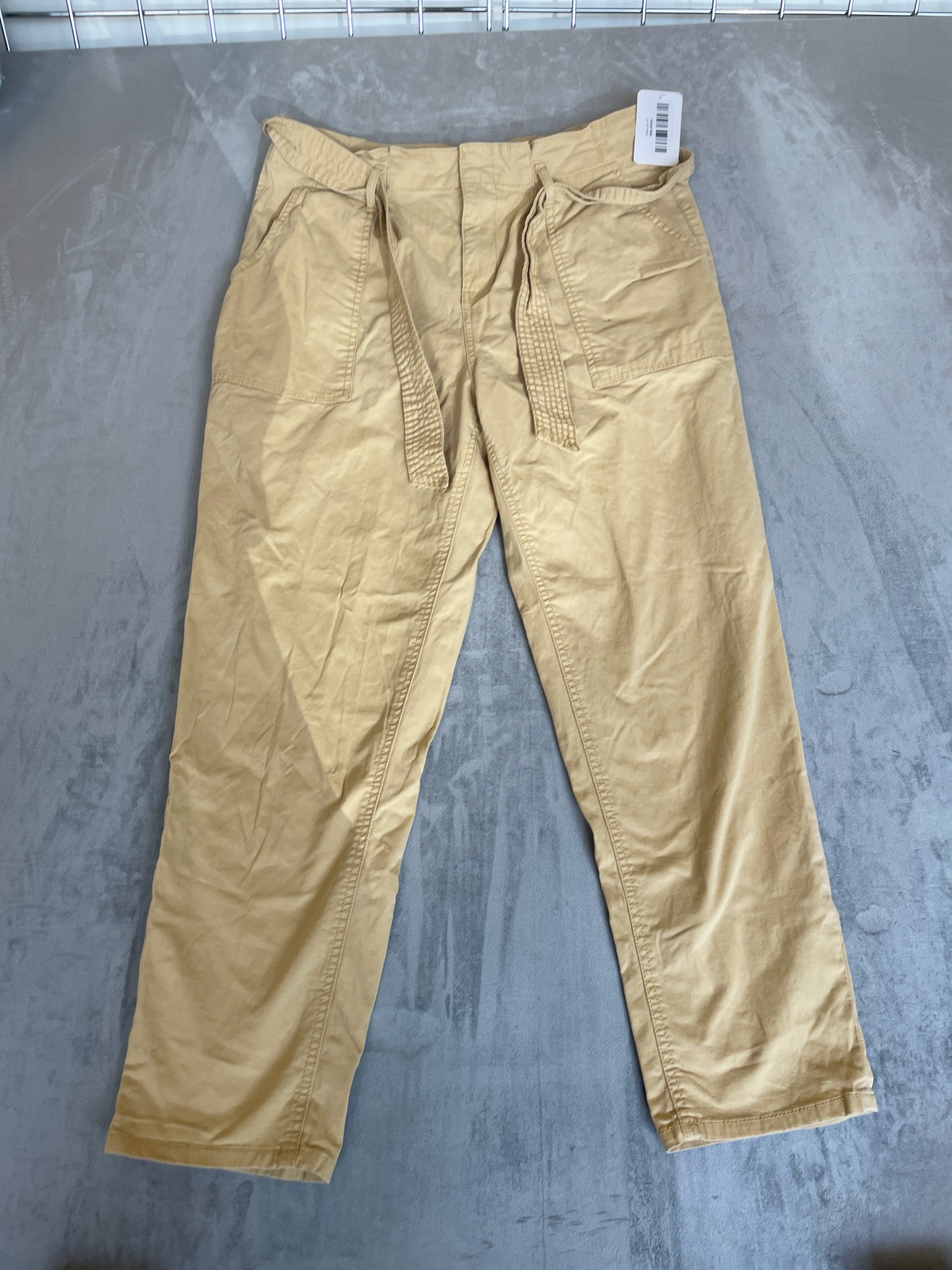 Vanilla Star Beige Cotton Twill Pants