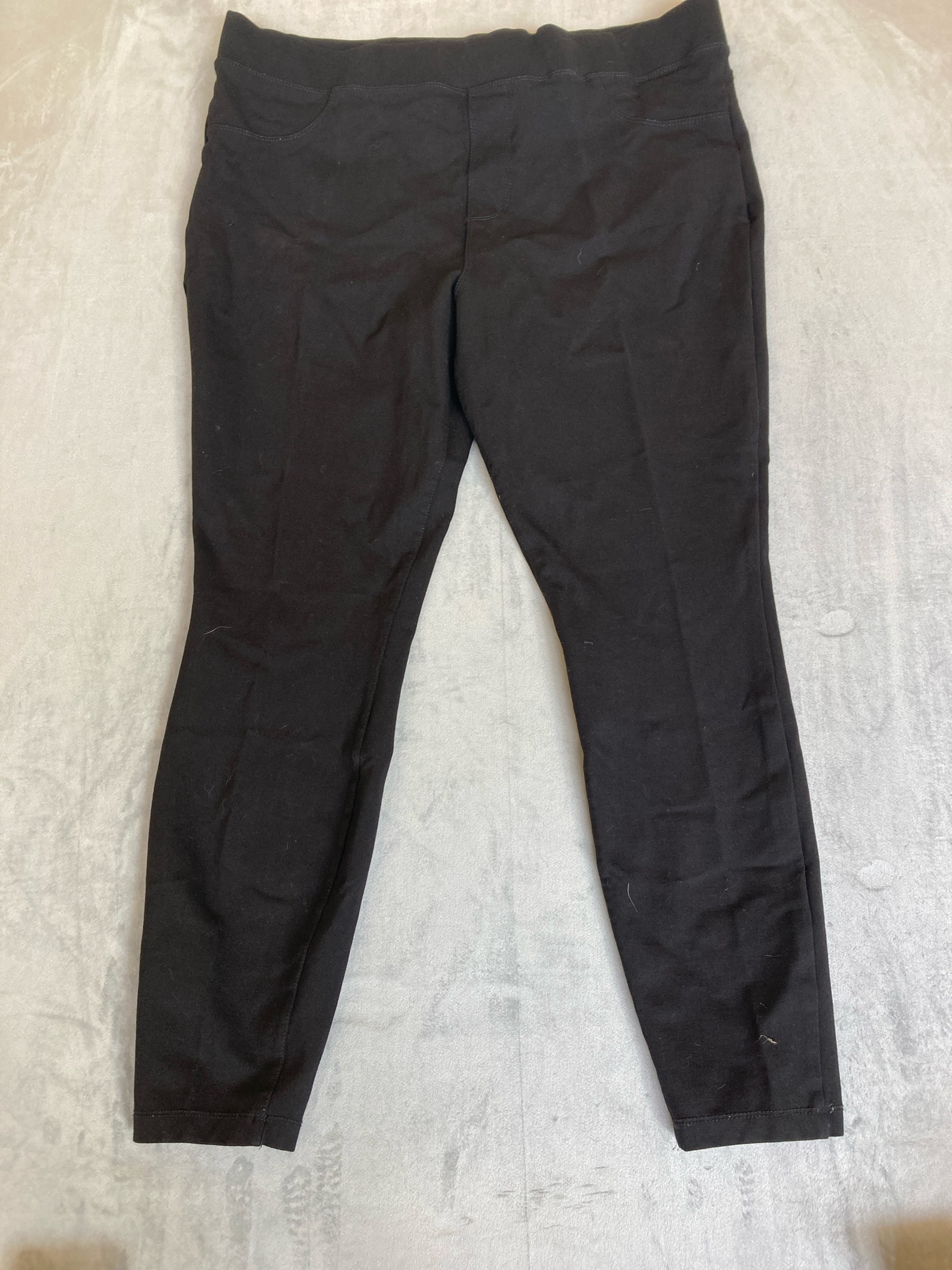 Terra & Sky Black Stretch Jeggings Size 1X (16W-18W)