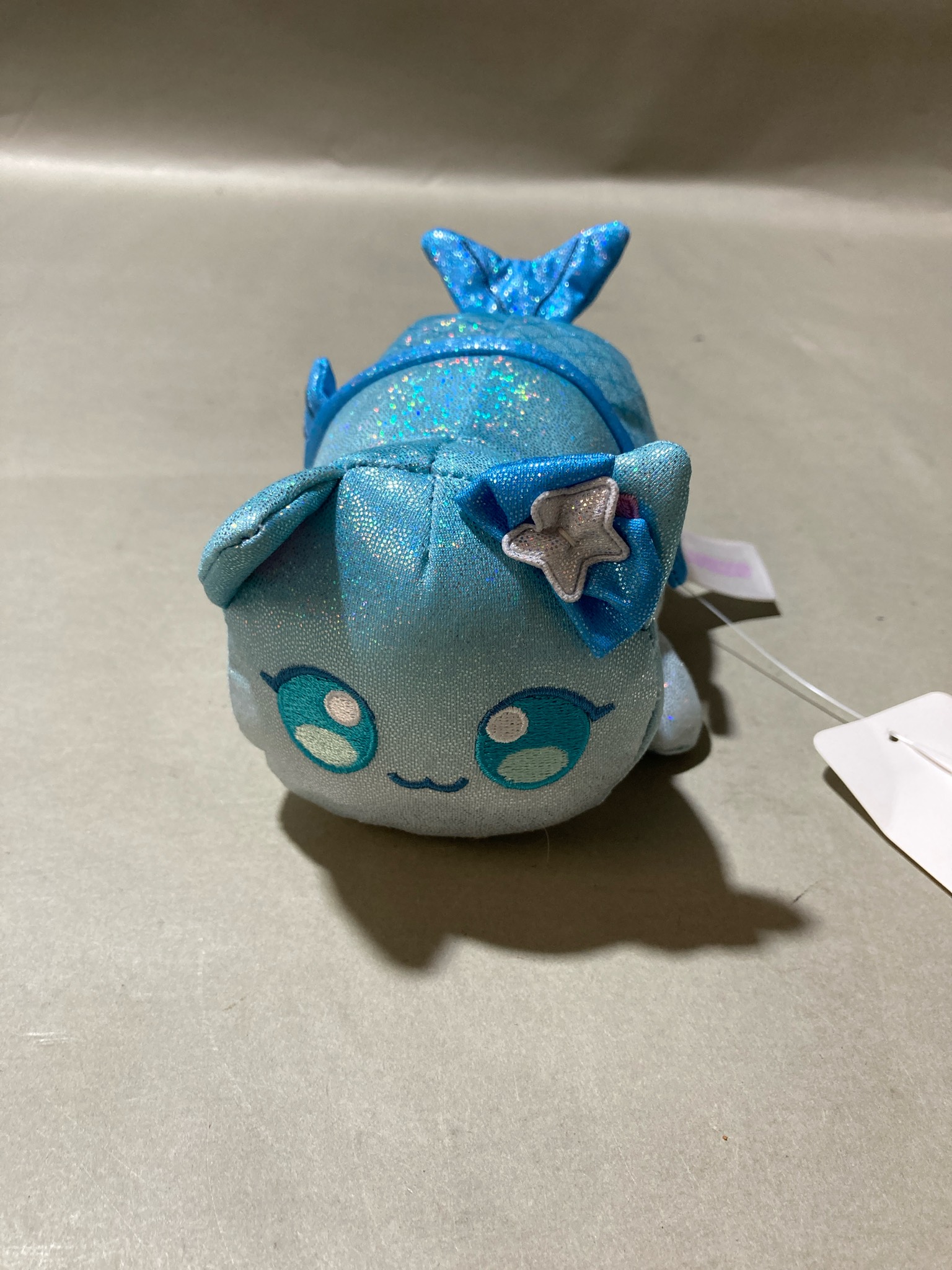 Light Blue Glitter Plush Toy Size Small