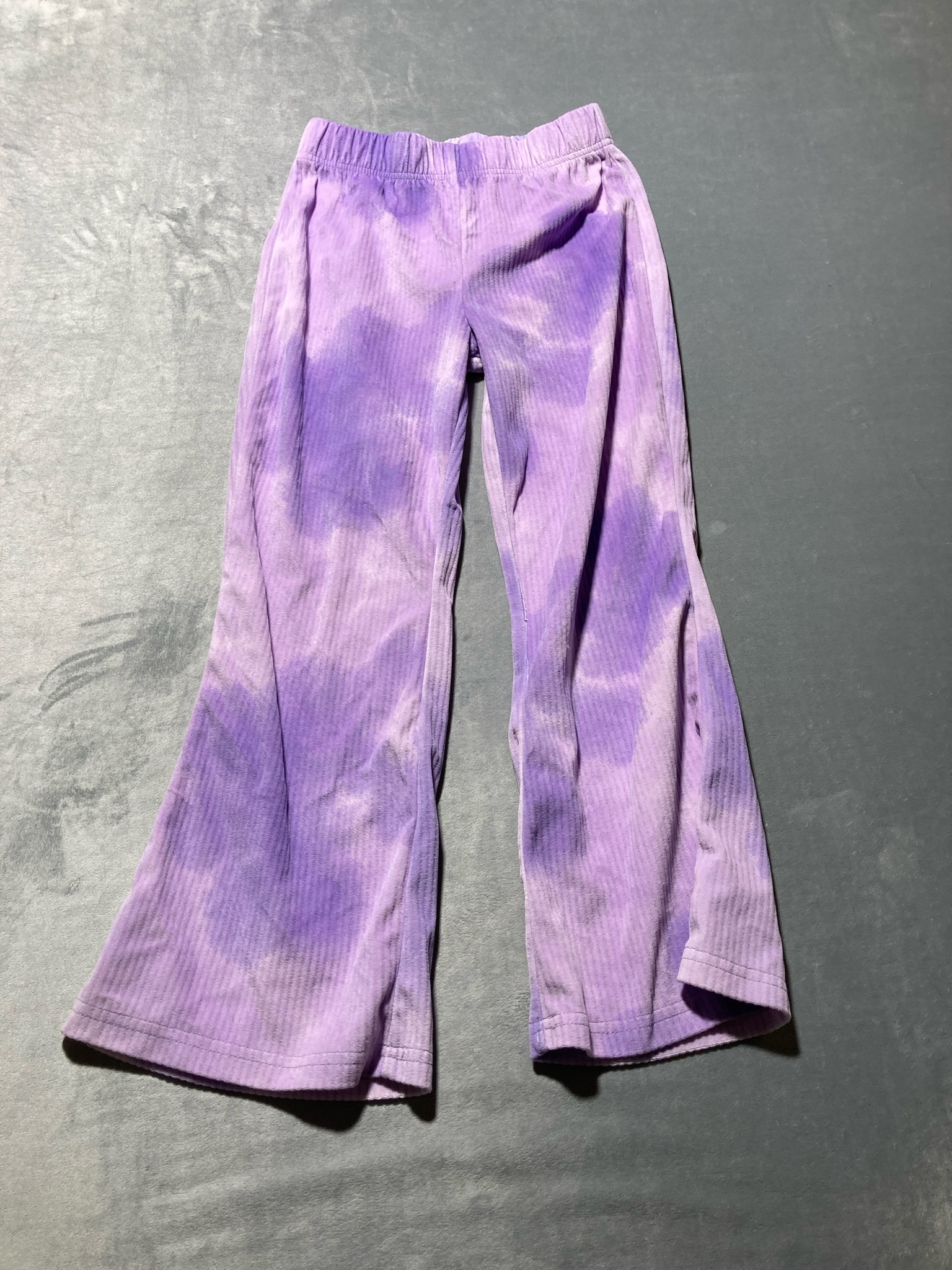 Cuddl Duds Purple Tie-Dye Polyester Pants Size M (7/8)