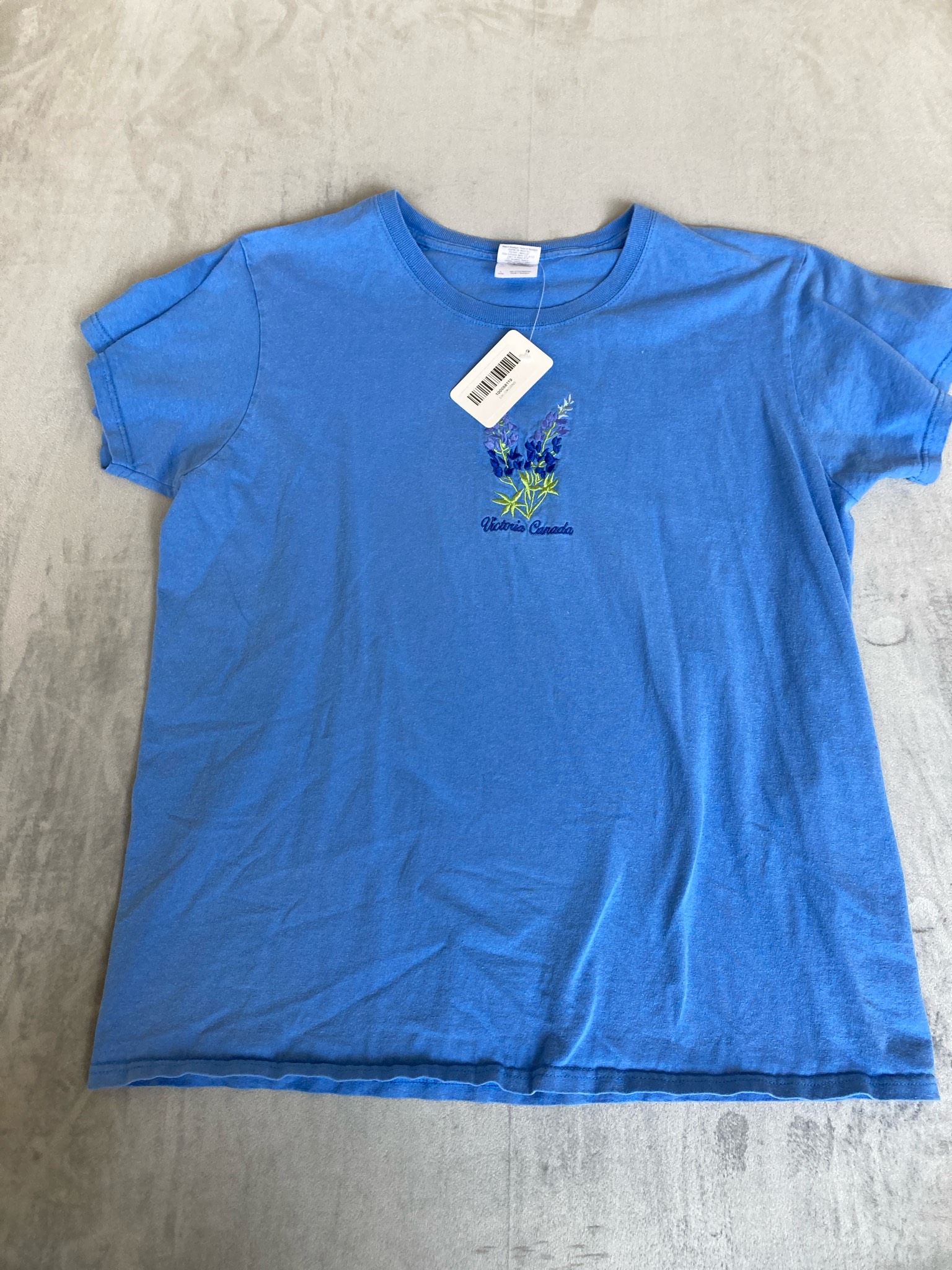 Gildan Blue Cotton T-Shirt