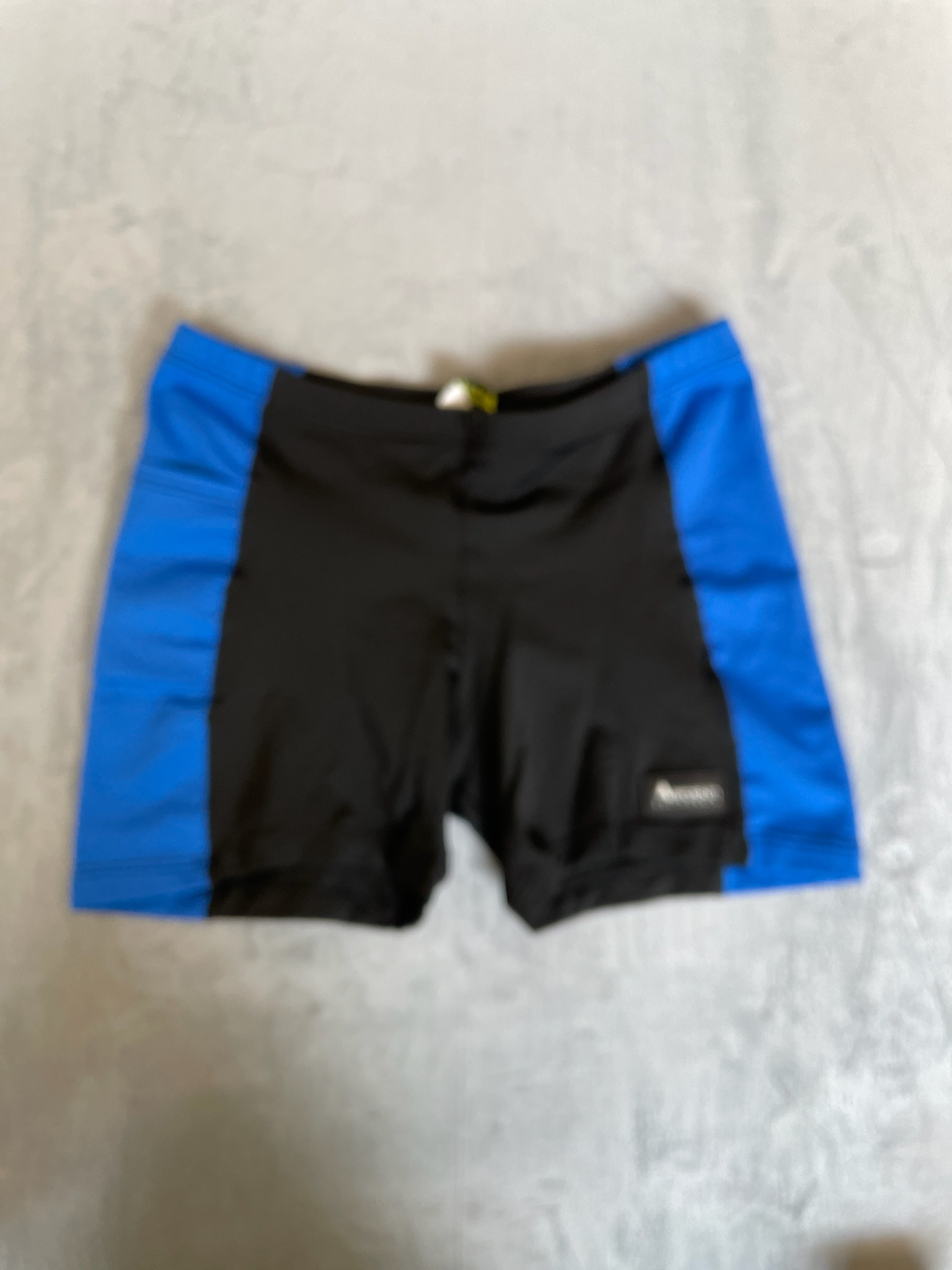 AeroSkin Black Colorblock Synthetic Athletic Shorts