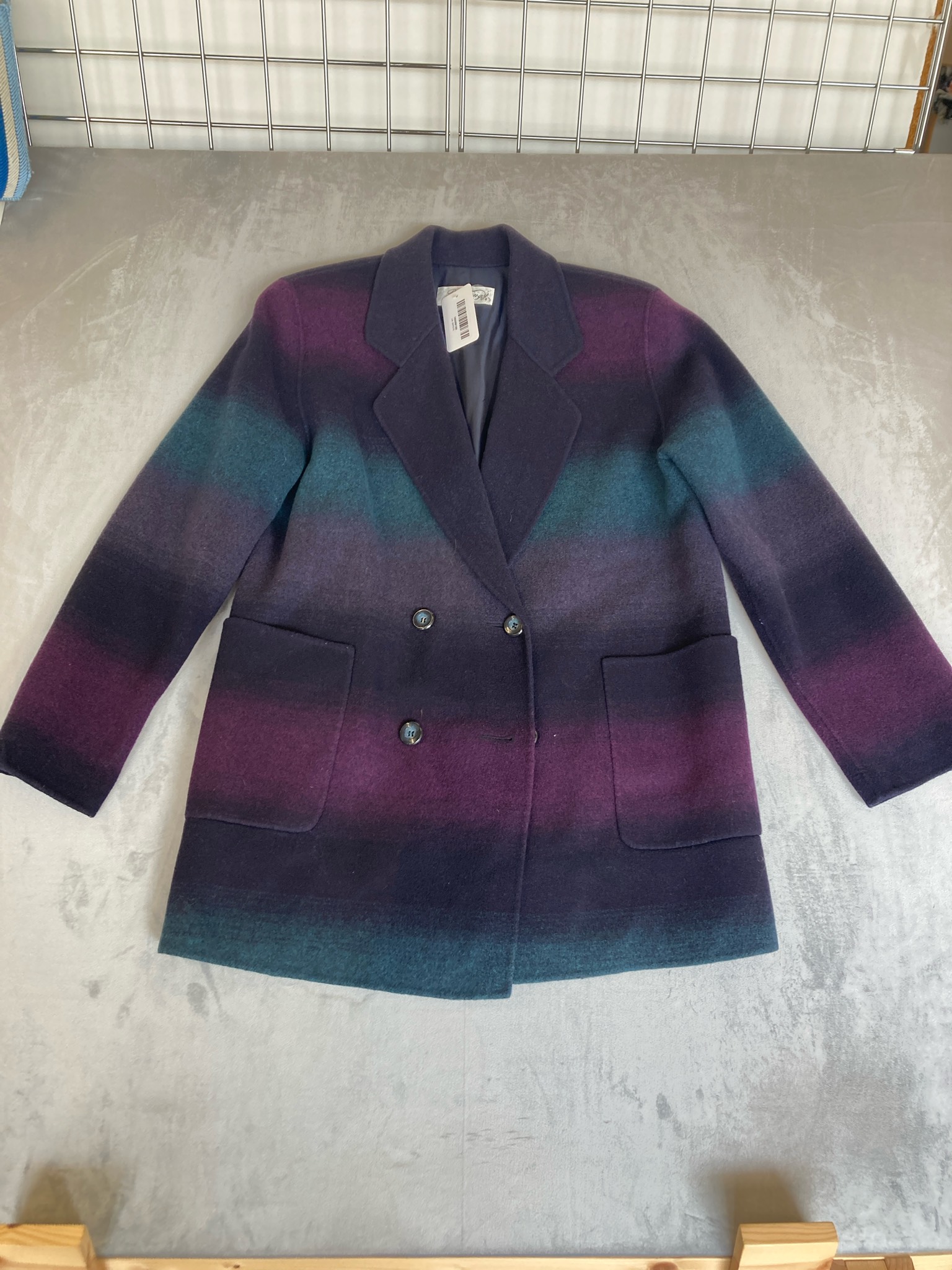 유성패션 Ombre Wool Coat Size 94-98-170