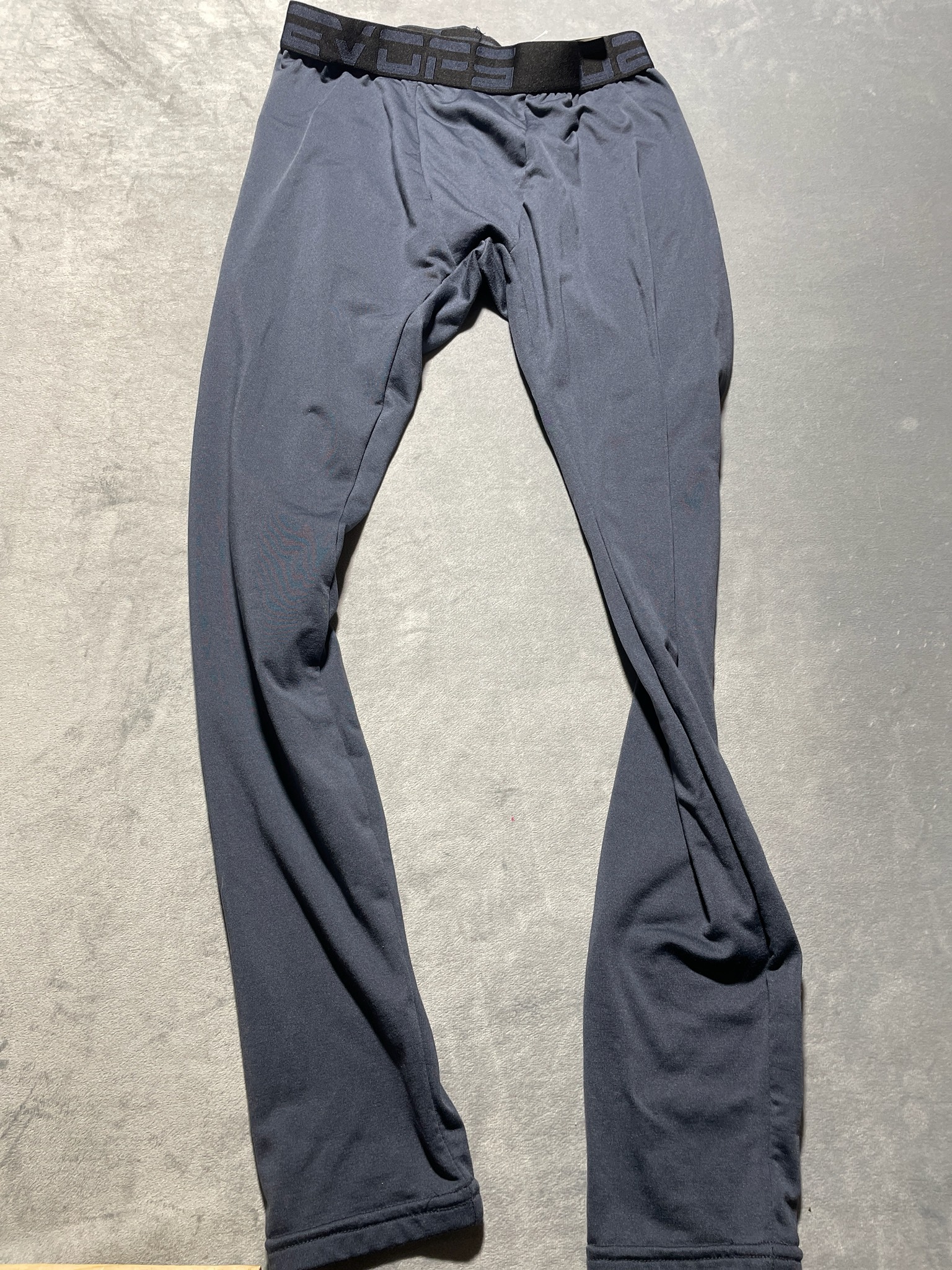 DEVOPS Navy Polyester-Spandex Leggings Size M