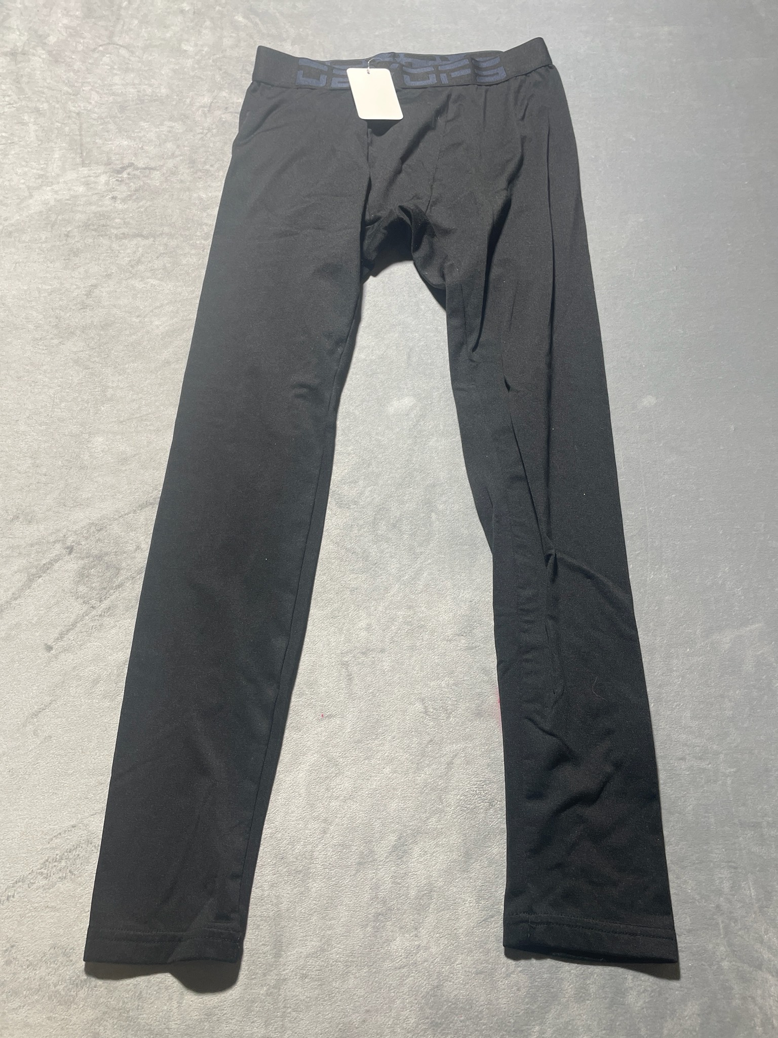 DEVOPS Black Polyester-Spandex Leggings Size M