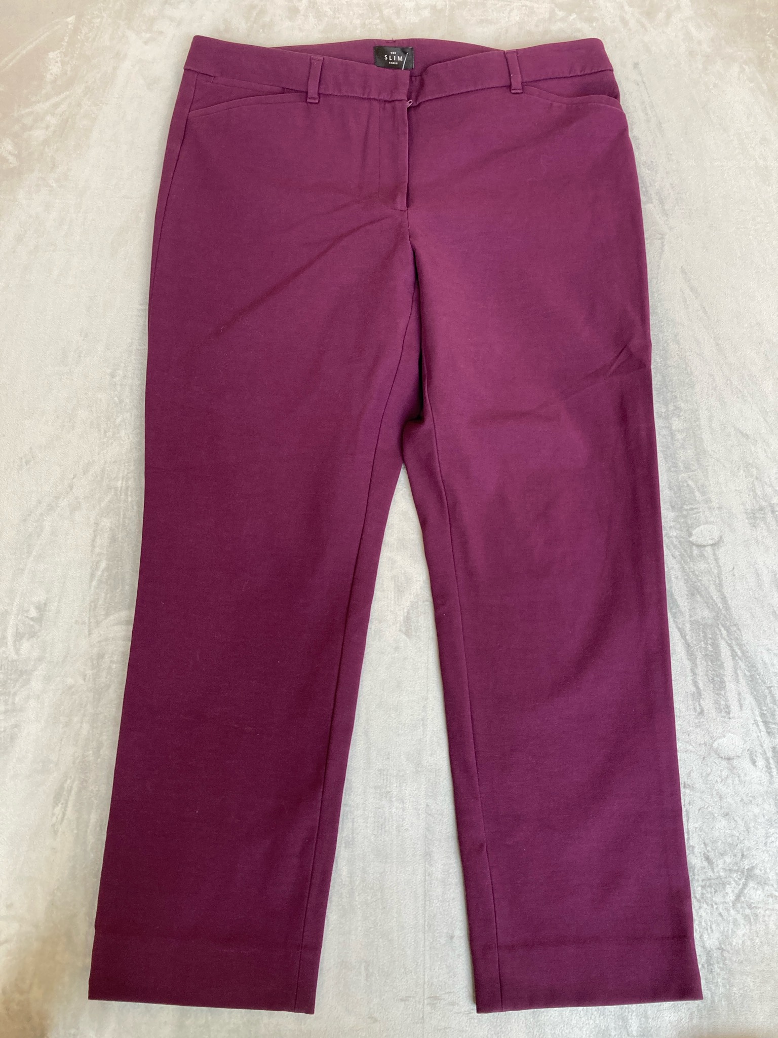 Plum Slim Ankle Pants Size Size 14