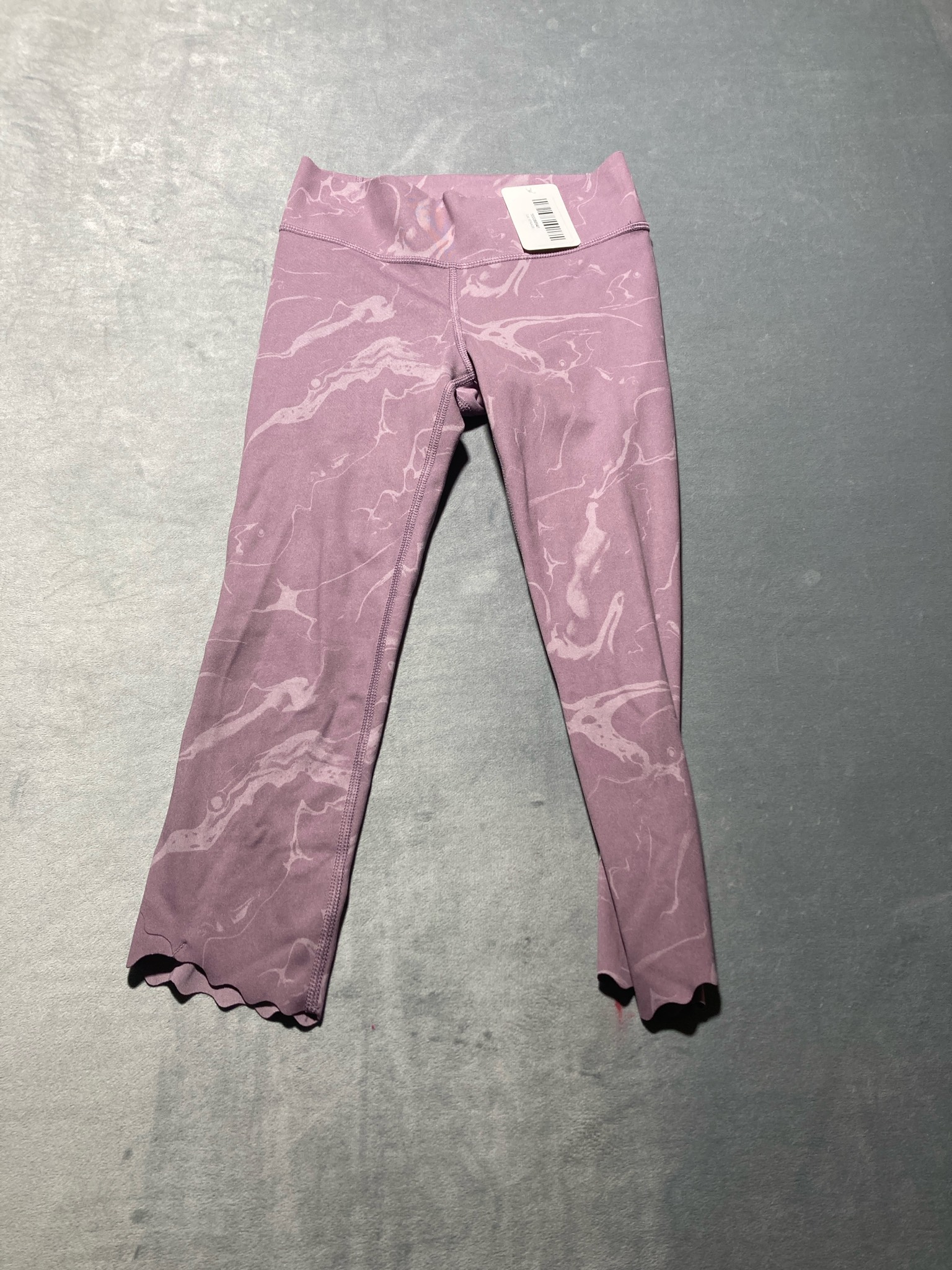 All in Motion Mauve Marbled Polyester-Spandex Leggings Size M (7/8)