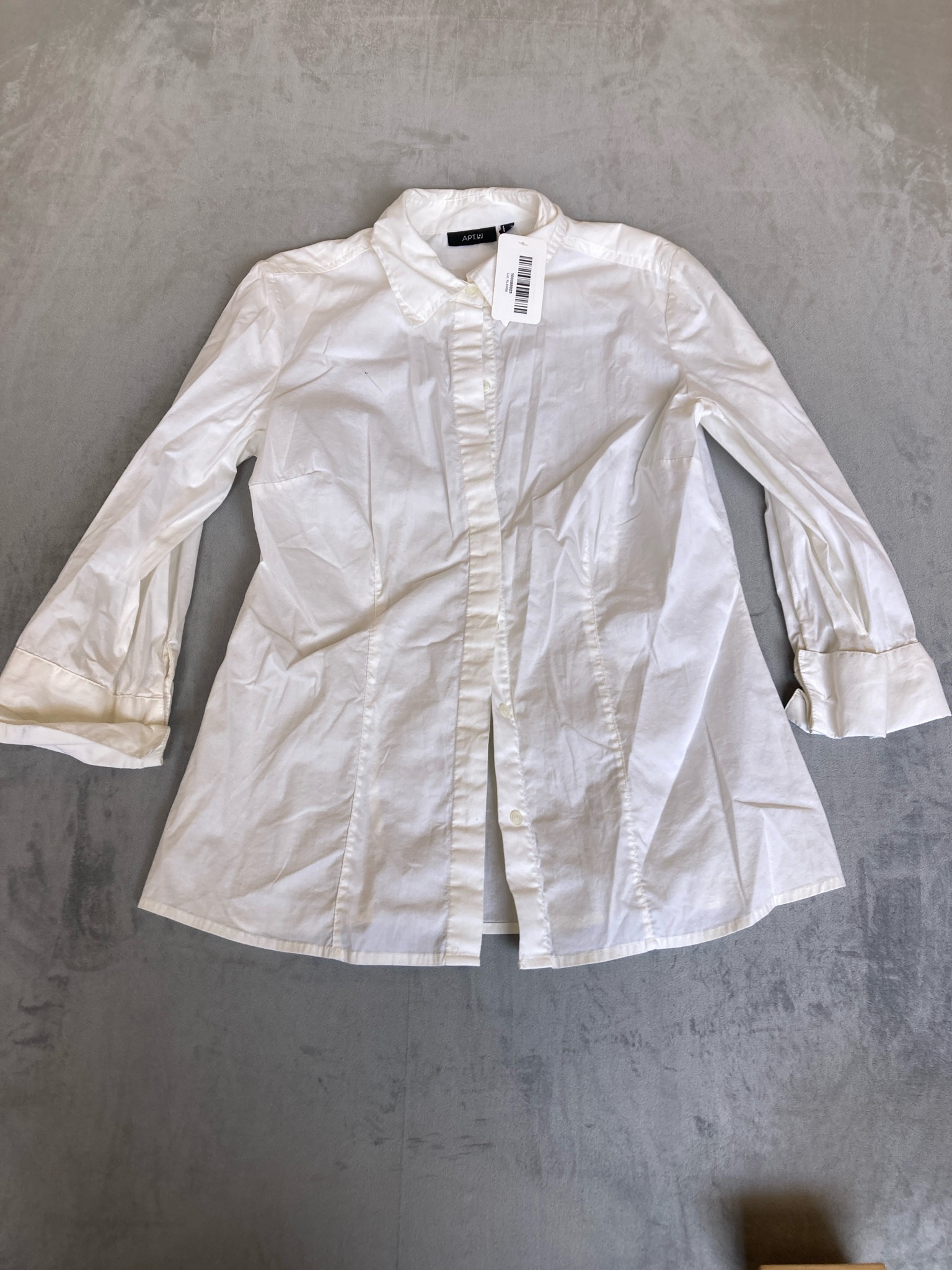 APT.9 White Woven Tunic Shirt Size M
