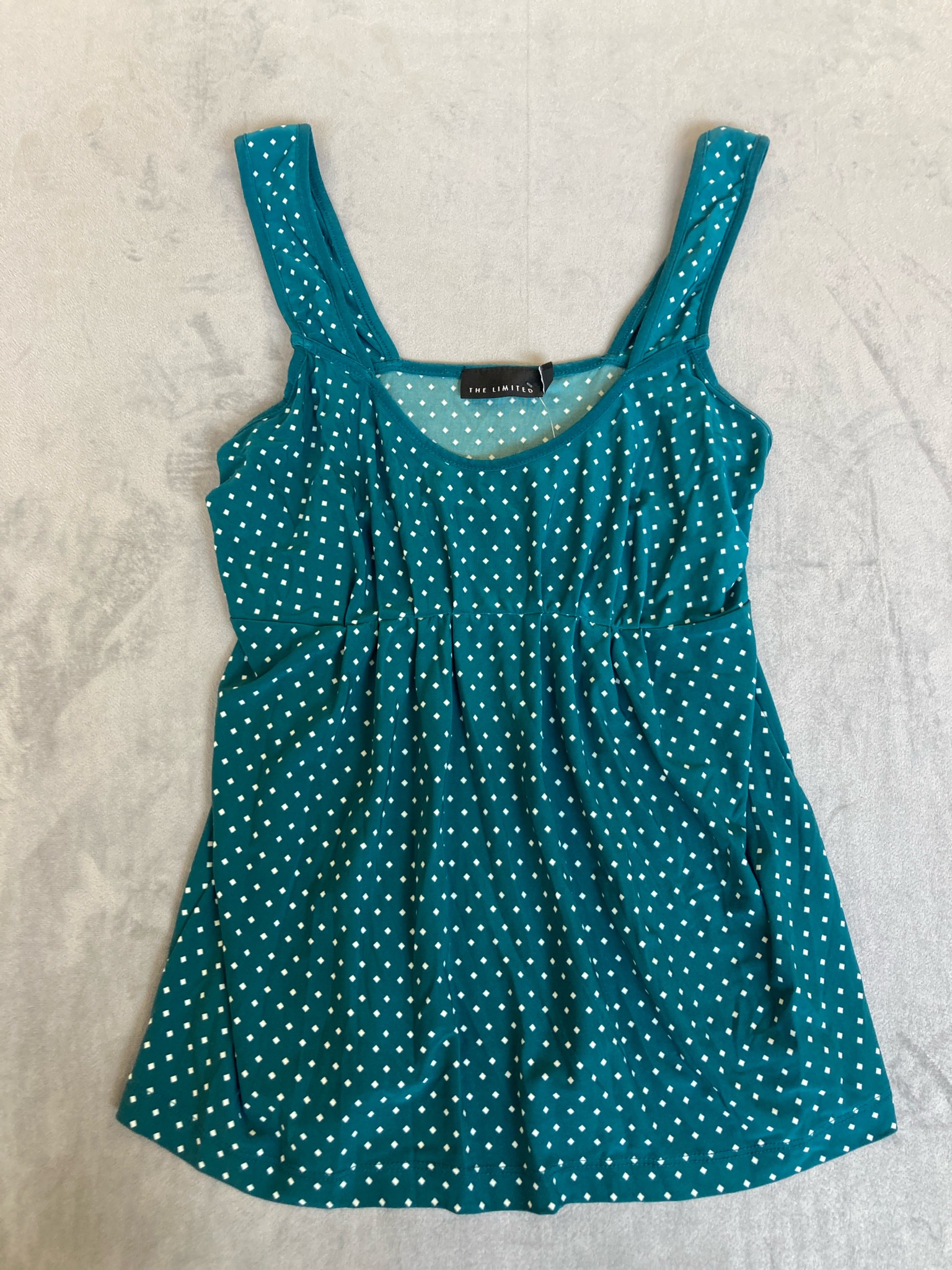 The Limited Teal Diamond Print Sundress Size XS
