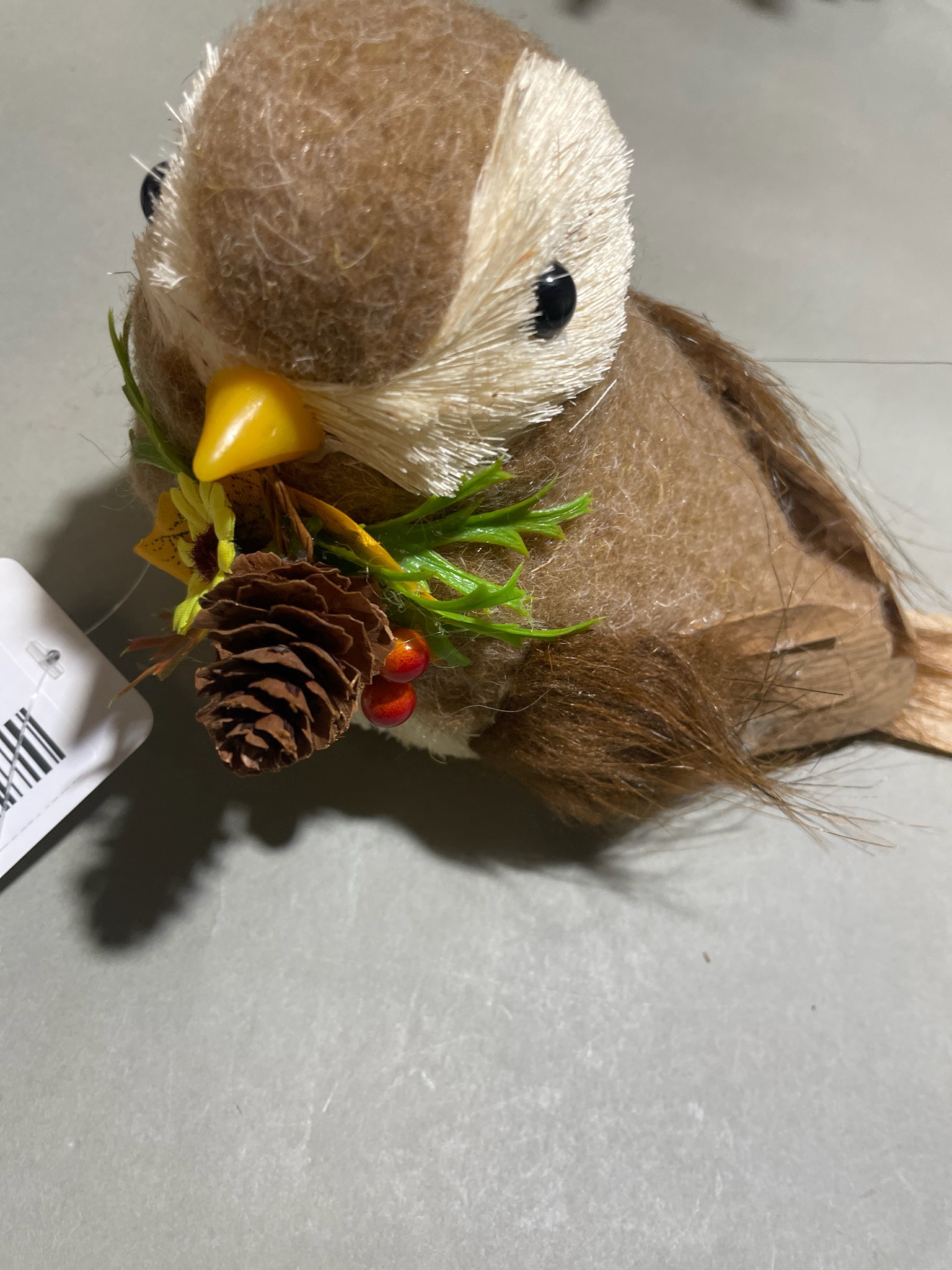 Brown and Cream Decorative Bird Figurine