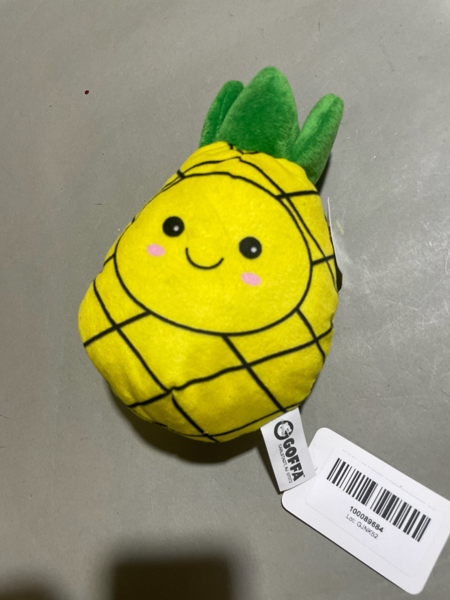 GOFFA Yellow Pineapple Plush Size Small