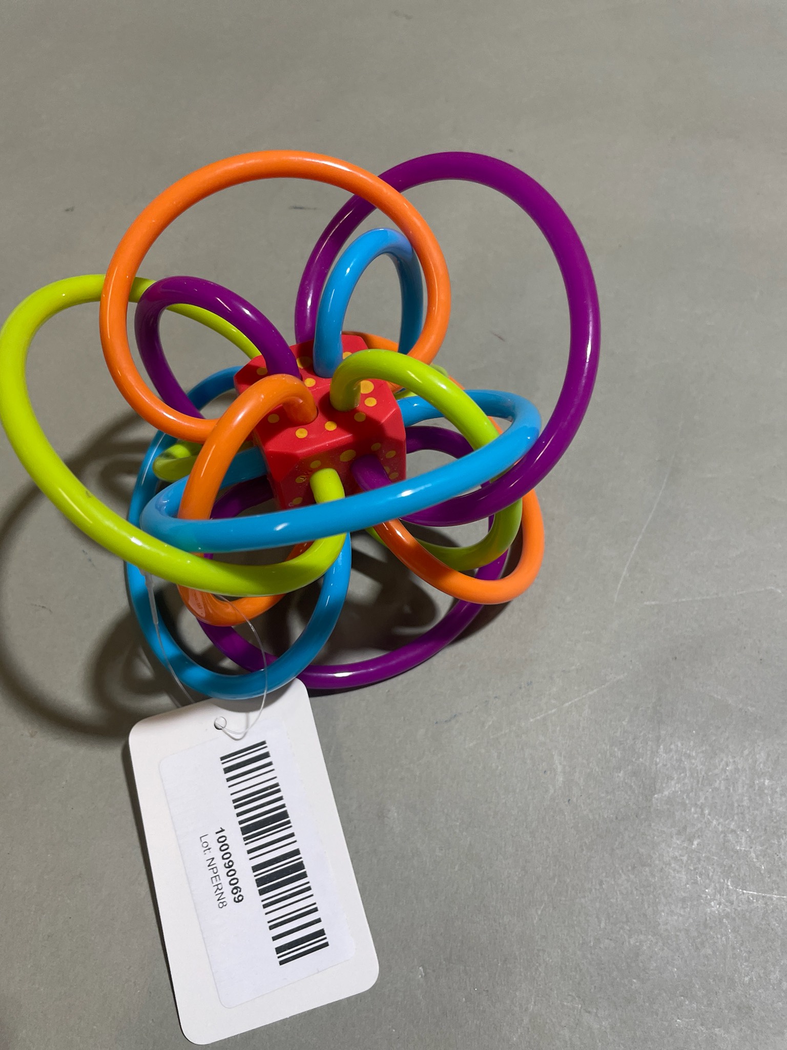 Multicolor Plastic Ring Teether