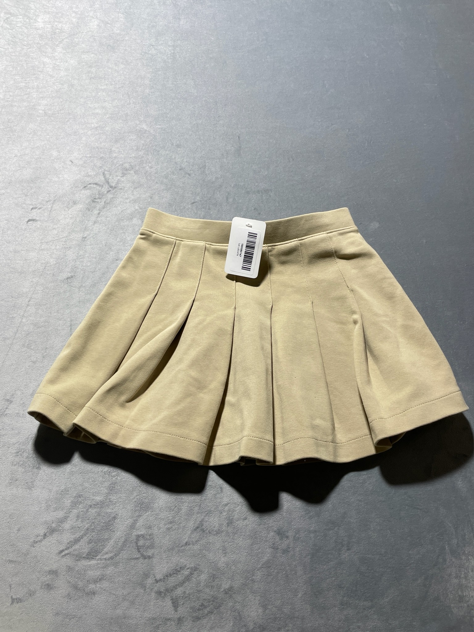 Old Navy Khaki Stretch Knit Mini Skirt Size M (8)