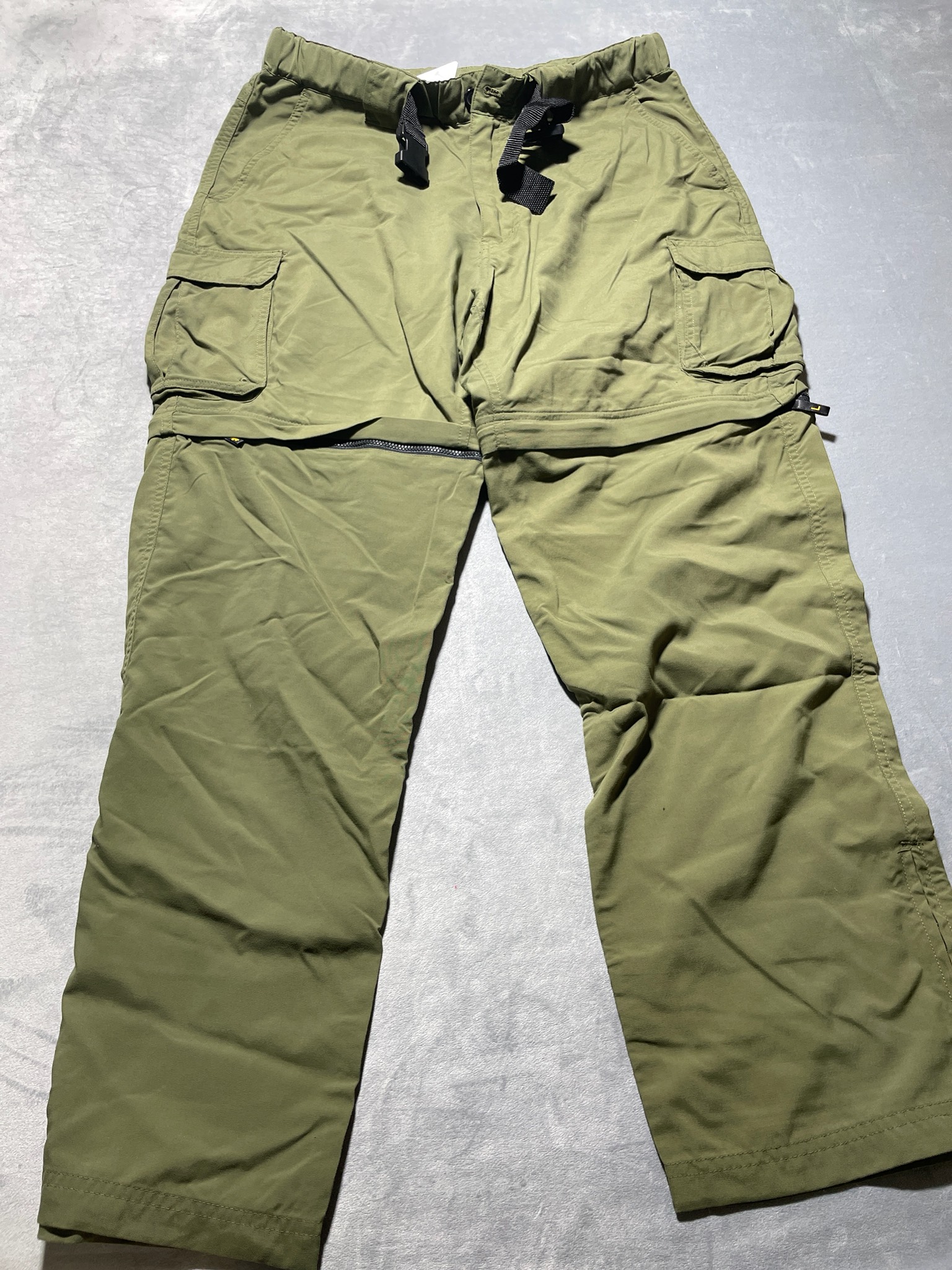Boy Scouts of America Olive Green Supplex Nylon Convertible Cargo Pants