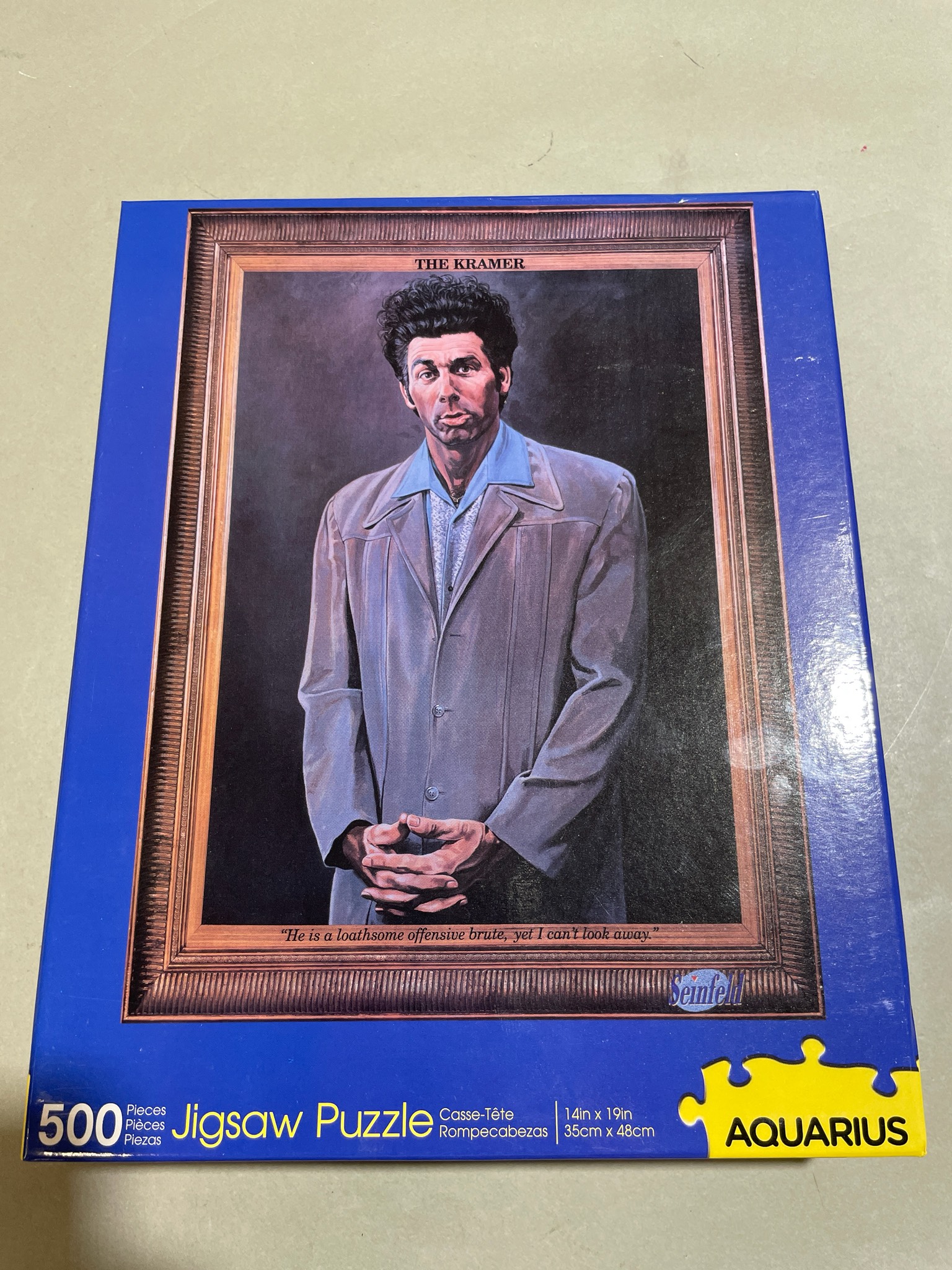 AQUARIUS Blue Seinfeld Jigsaw Puzzle Size 500 pieces