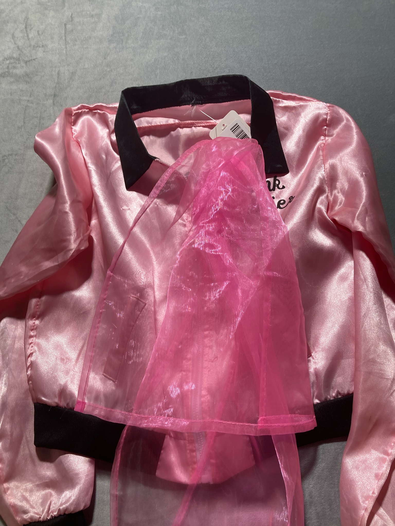 Pink Satin Bomber Jacket