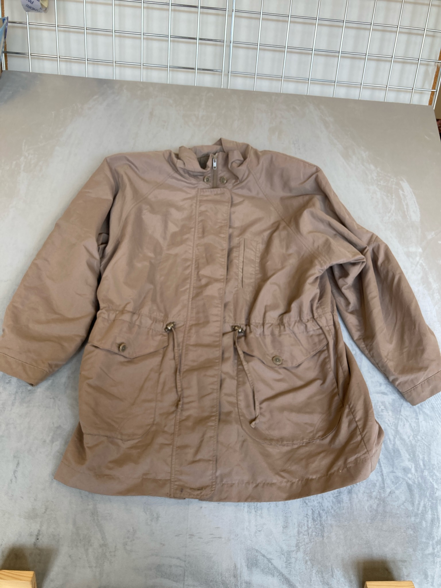 Mulberry Street Tan Woven Jacket Size M