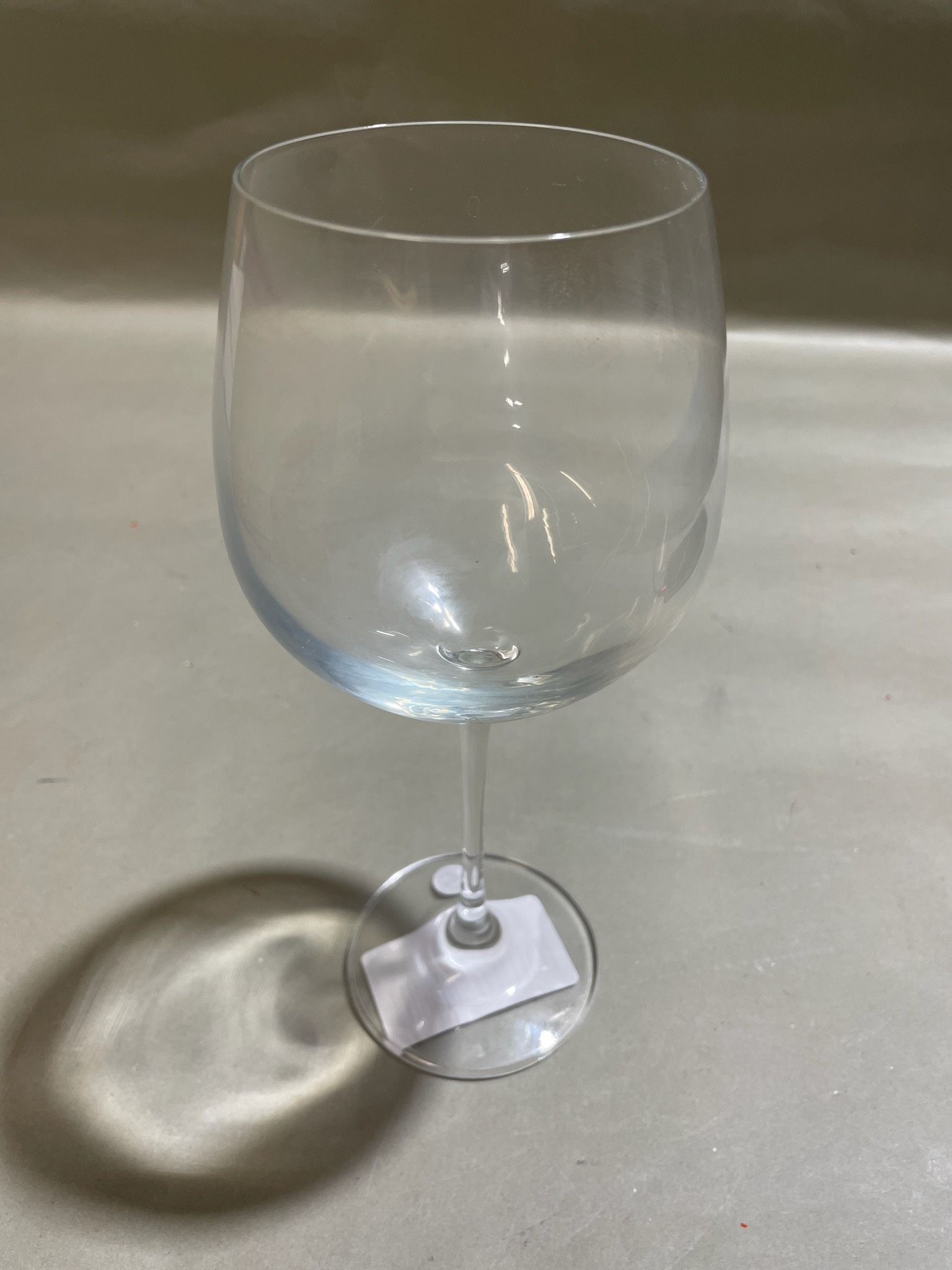 Clear Stemmed Wine Glass