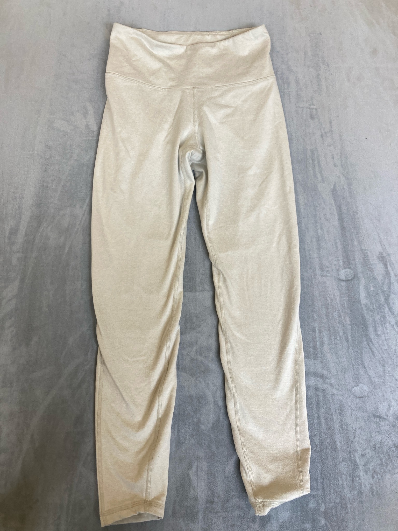 Old Navy Cream Stretch Athletic Leggings Size Small