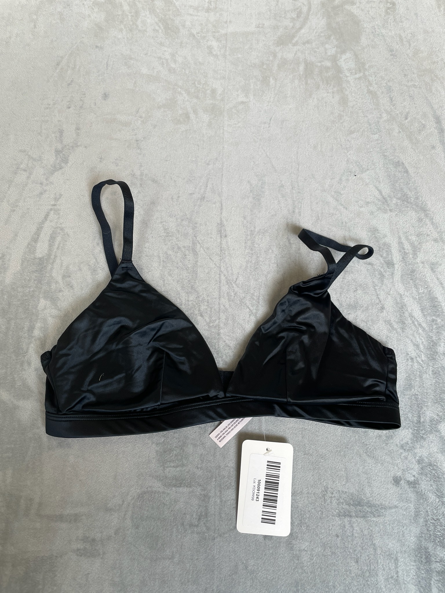Auden Black Triangle Bra Size S
