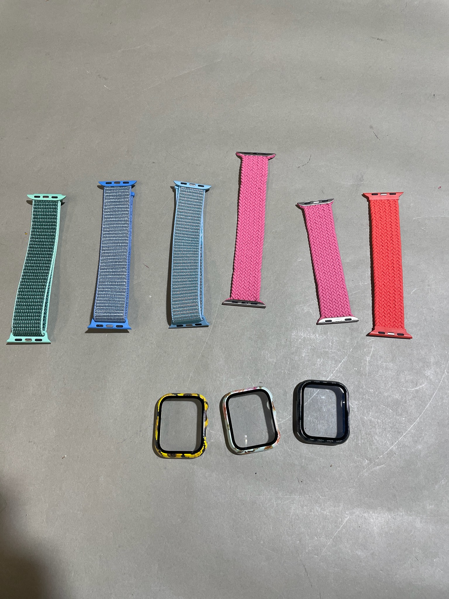 Multicolor Braided Loop Watch Bands