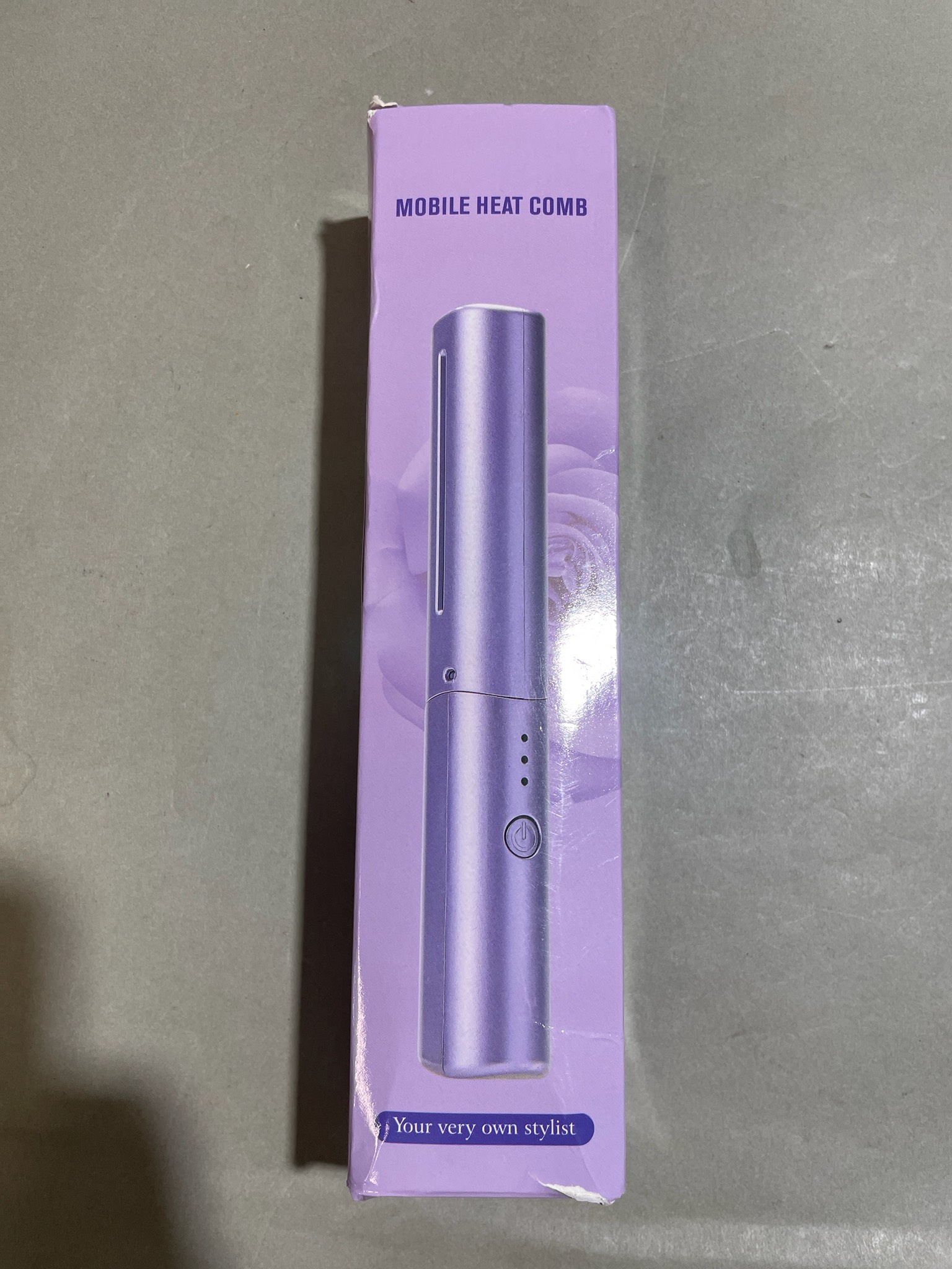 Lavender Portable Heated Comb