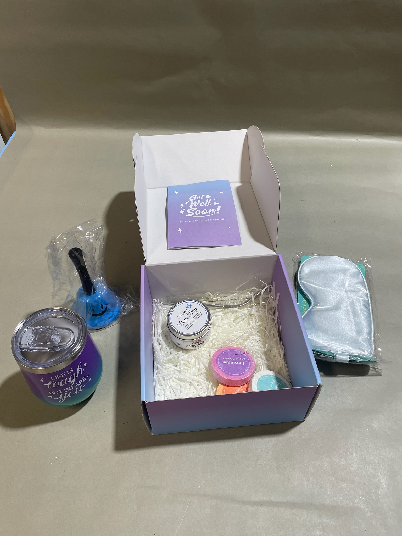 Purple-Teal Gradient Self-Care Gift Box