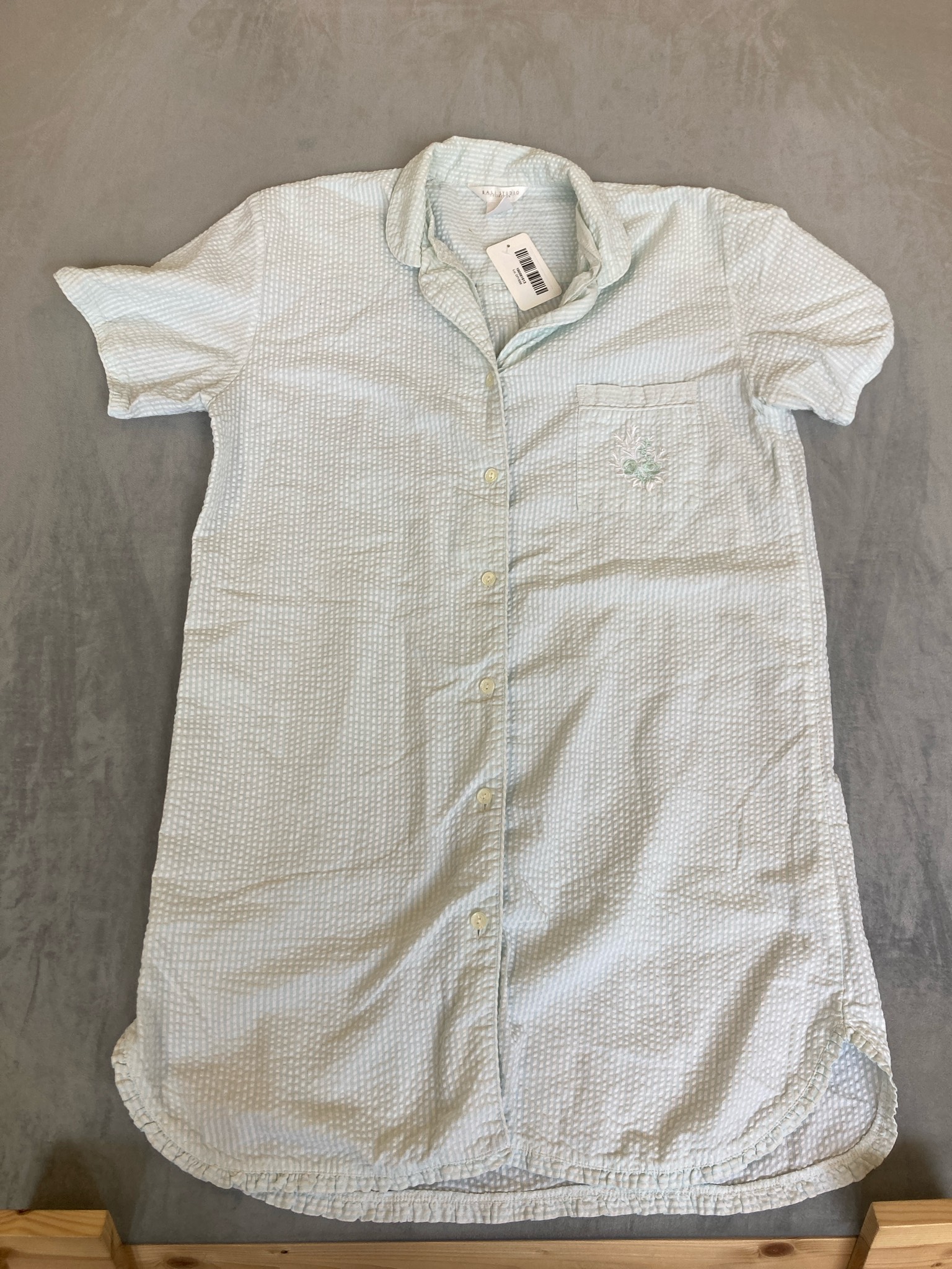 Bali Studio Cream Textured Button Front Tunic