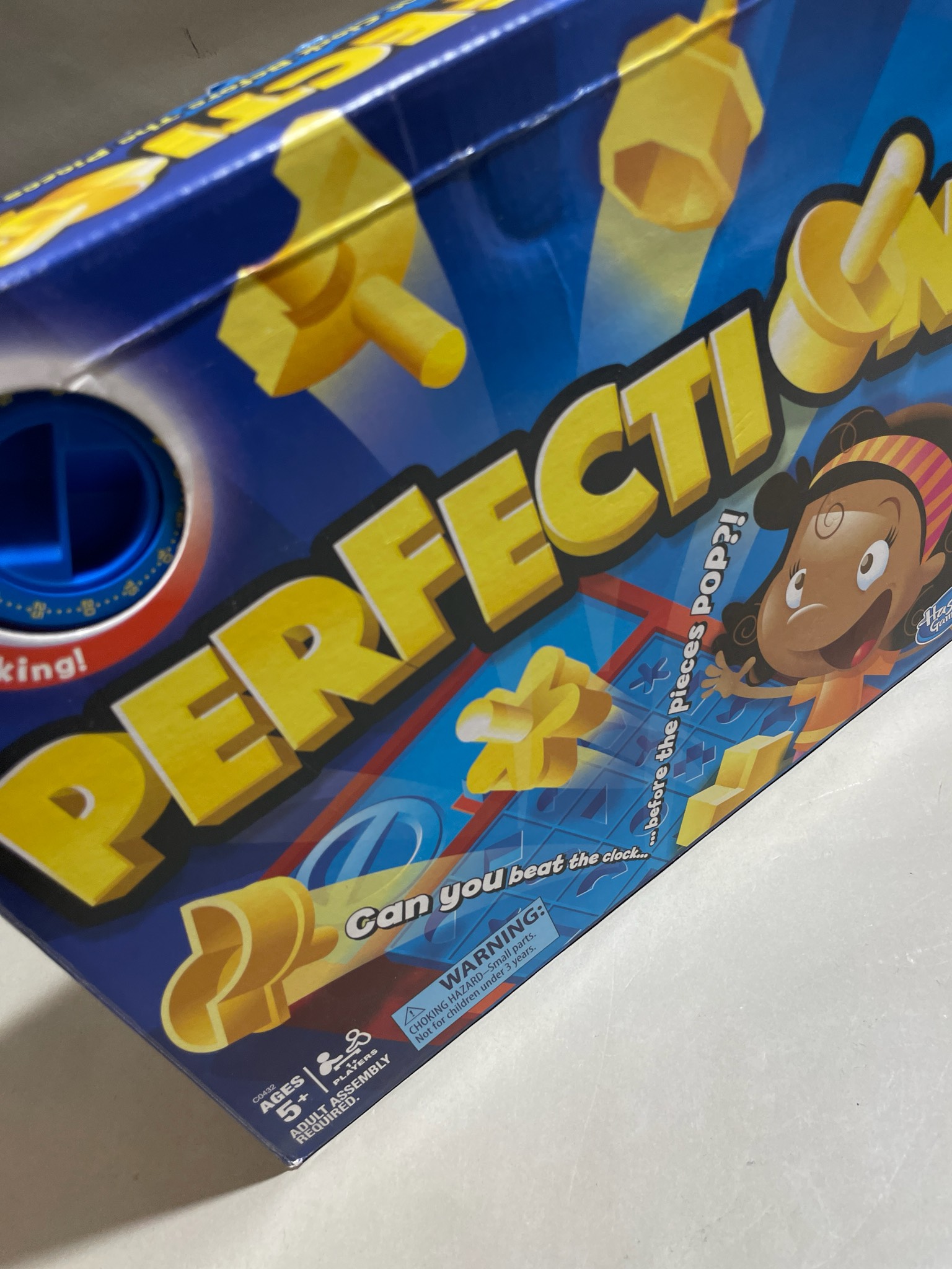 Hasbro Blue Yellow Perfection Tabletop Game