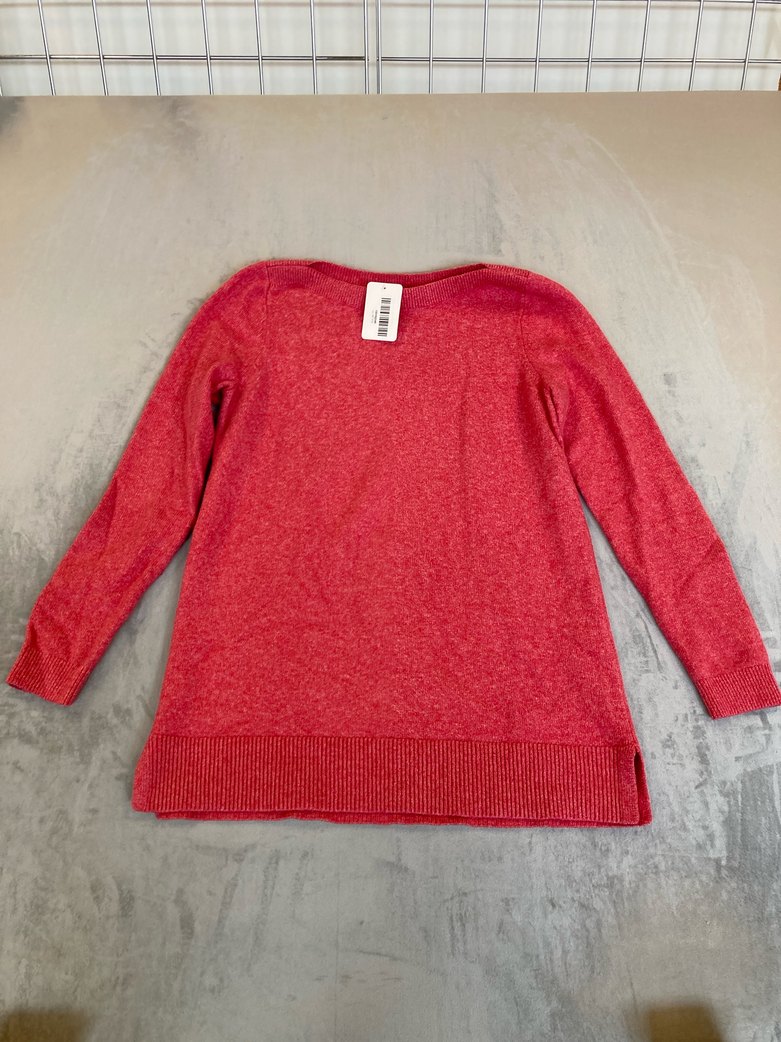 LOFT Red Knit Pullover Sweater Size M