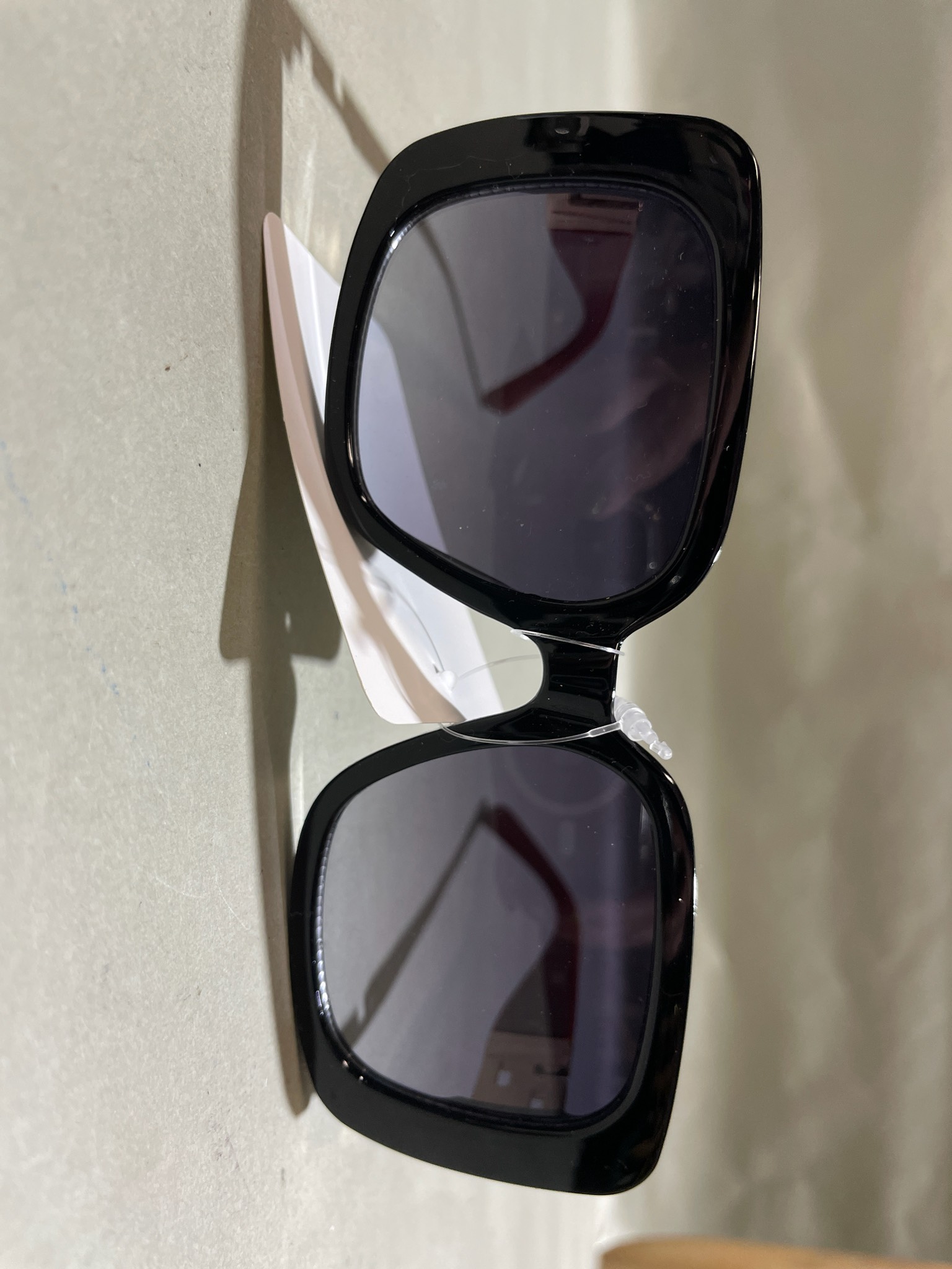 Black Oversized Rounded Square Sunglasses