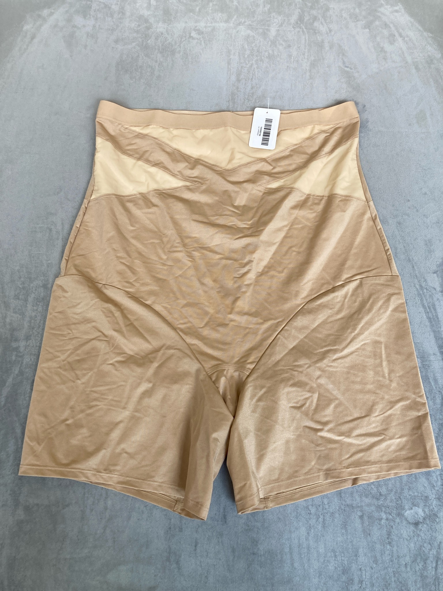 Cacique Tan Nylon Spandex Ultra High-Waist Thigh Shaper Shorts Size 26/28