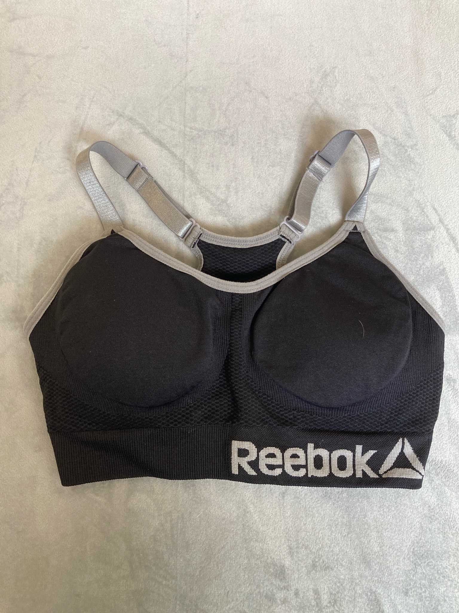 Reebok Black Structured Sports Bra Size Small (A/B)