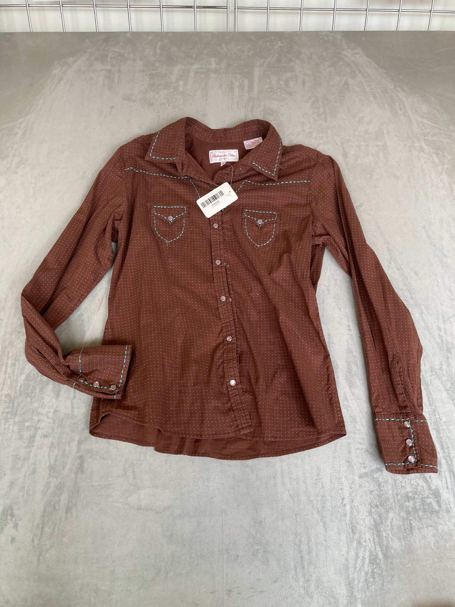 Brown Woven Western Shirt
