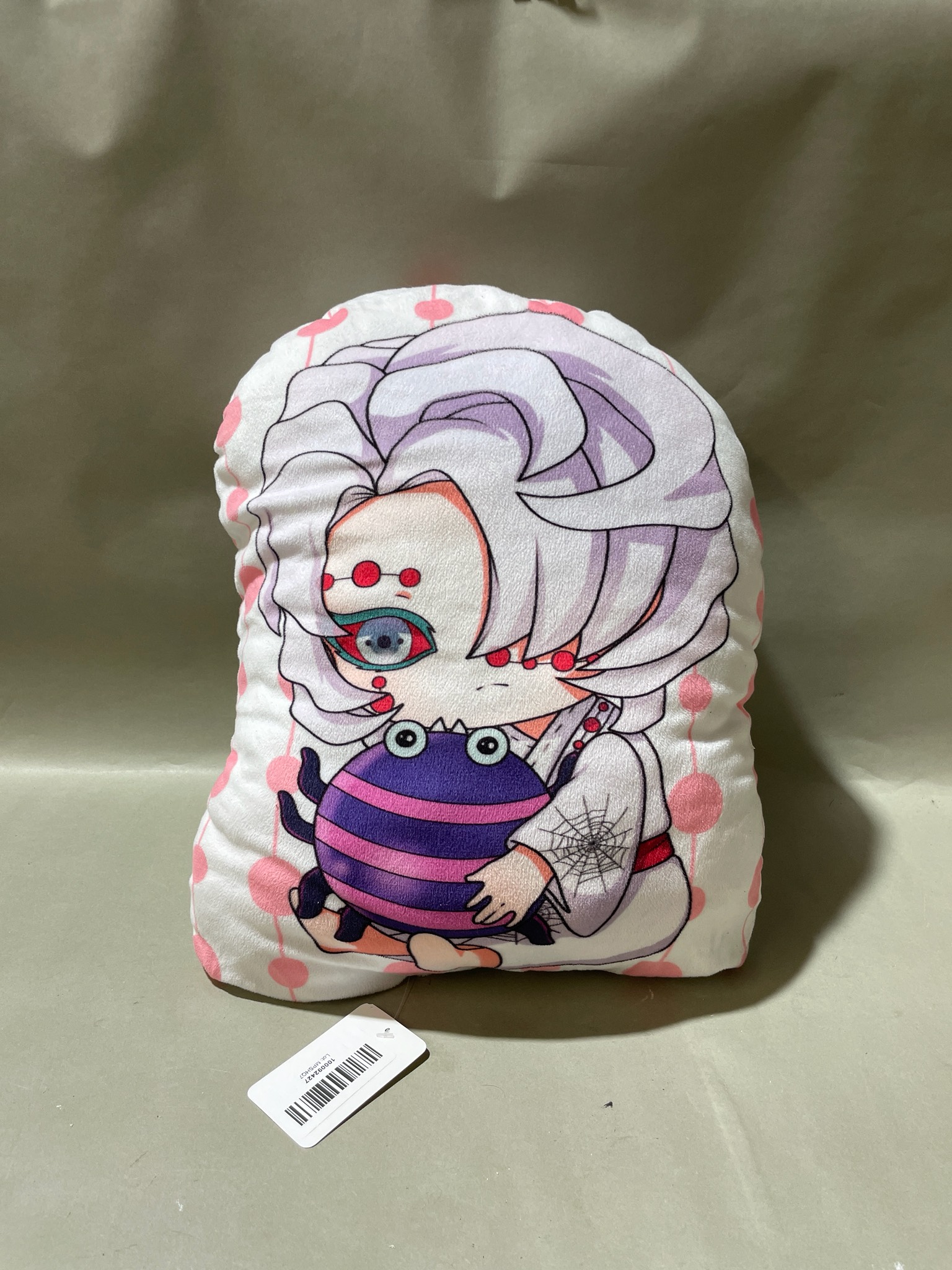 White Plush Anime Pillow