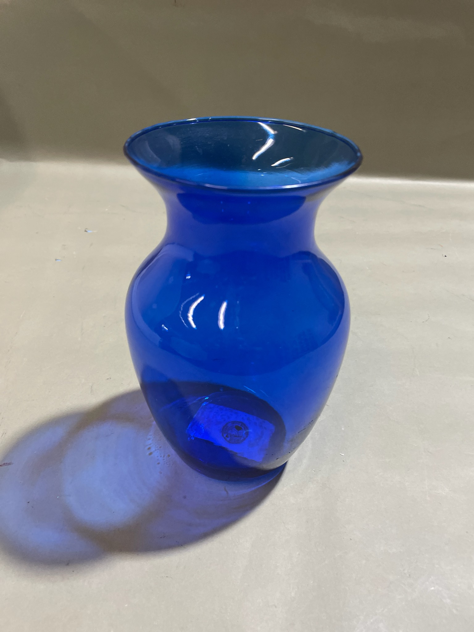 Cobalt Blue Glass Vase