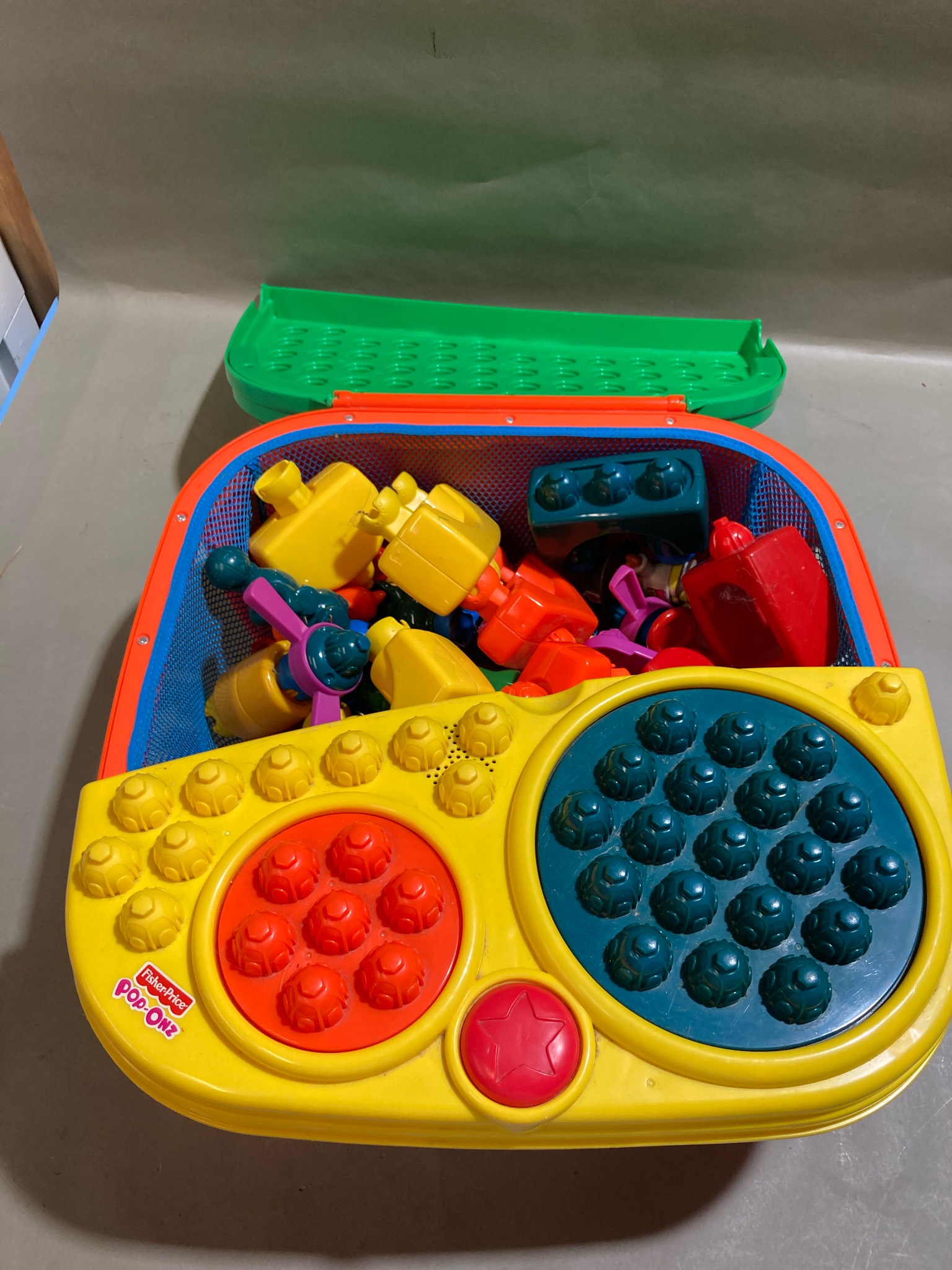 Fisher-Price Yellow Multi-Color Peg Activity Set