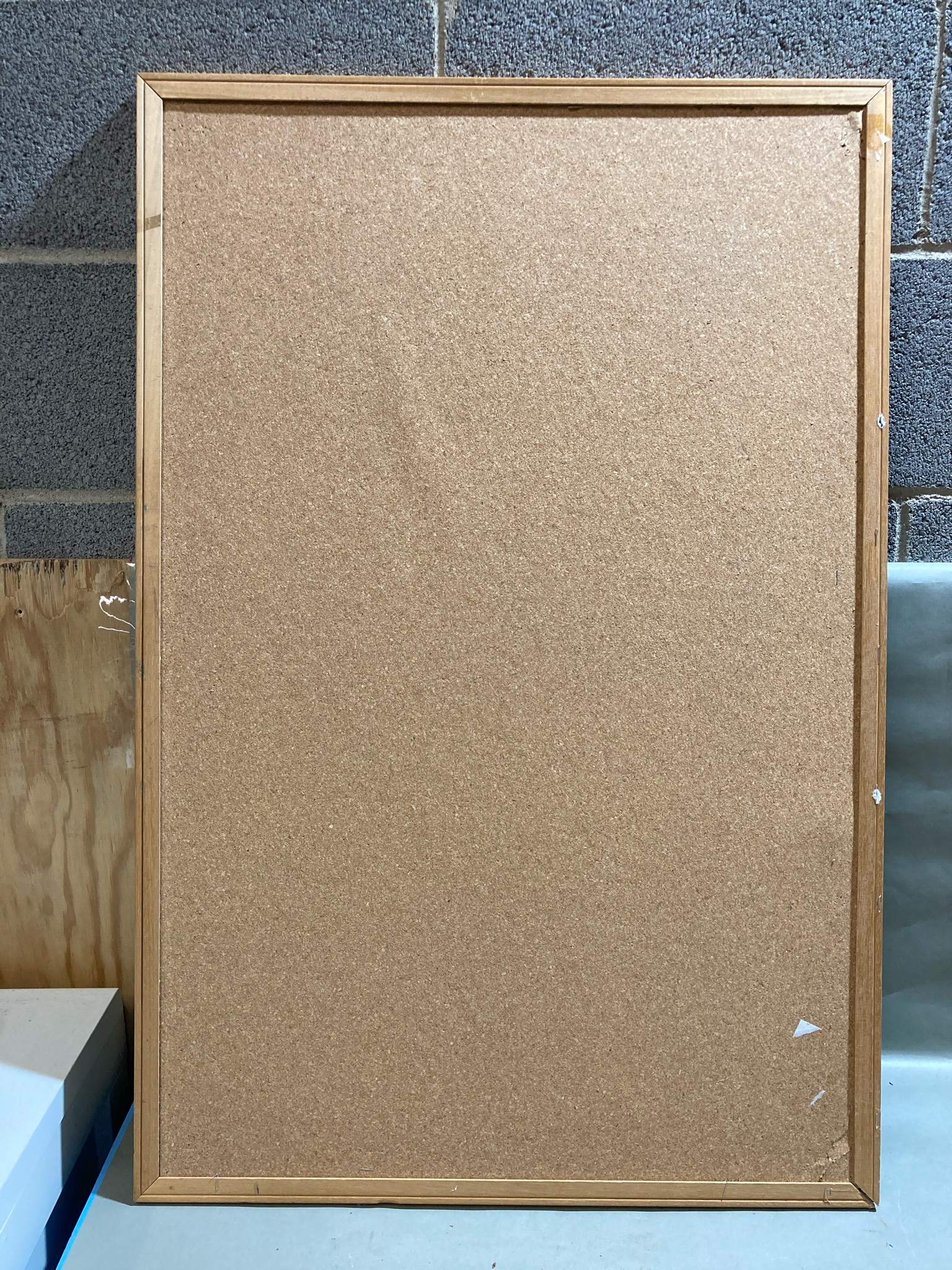 Natural Cork Framed Bulletin Board